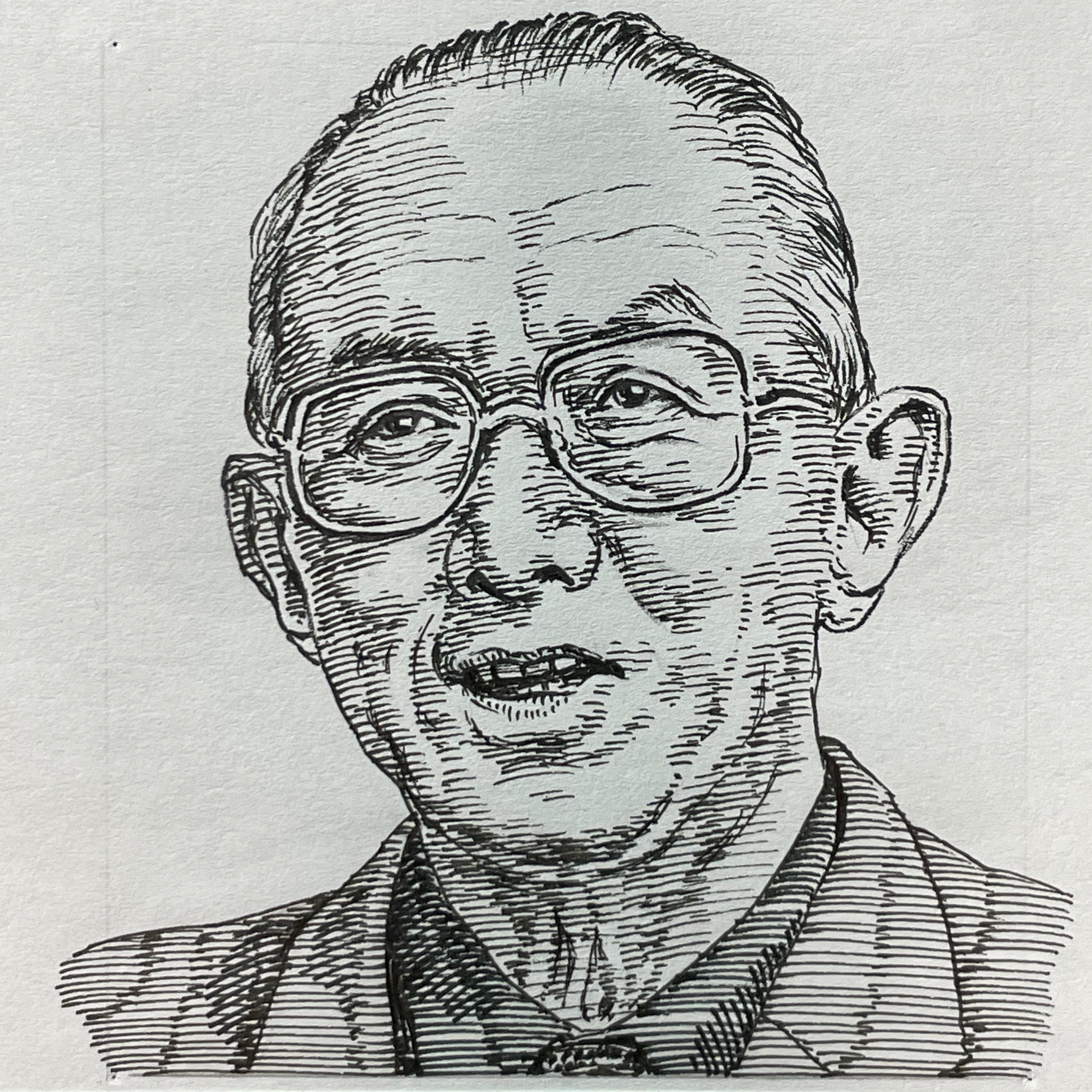 1931-2011を生きた美術評論家。中央大学在学中より花田清輝や岡本太郎らの主宰する前衛芸術運動「夜の会」に参加。大学中退後、雑誌「美術批評」へ1953年に批評、評論を寄稿して本格的に評論活動を開始。その後、葛飾北斎、東洲斎写楽など浮世絵作家研究を行いながら、西洋画家の研究も深め、ピカソやシャガールなどの日本での大規模な展覧会企画を手がける。1977(昭和52)年に総合美術研究所を設立し美術市場を研究拠点を設け、多摩美術大学や慶應義塾大学で講師も務めた。「二〇世紀の芸術(1957)」「サインとシンボル(1963)」「創造の美学(1965)」「浮世絵師 写楽(1970)」などを残し、日本の美術文化に大きな足跡を残した。