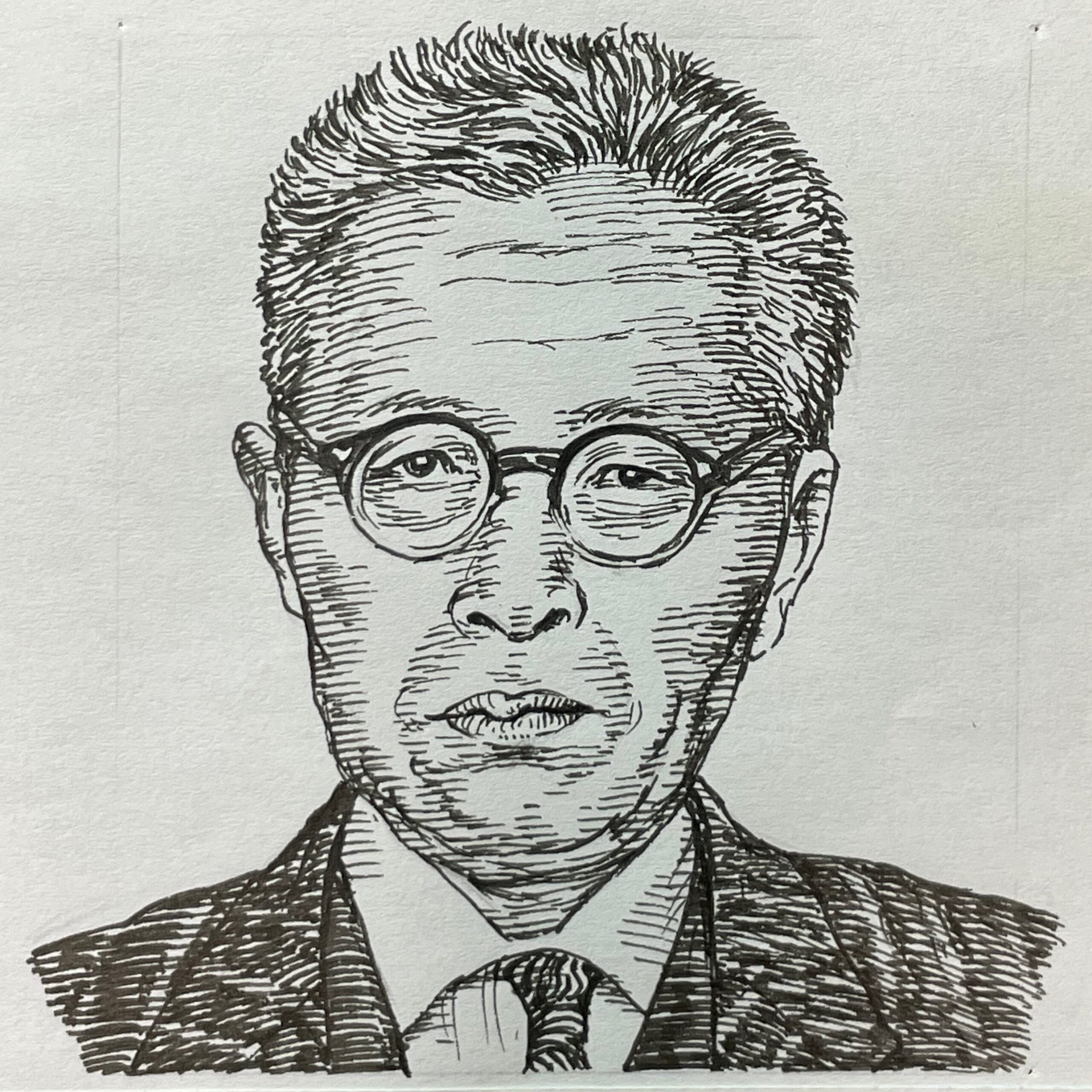 1904-1968を生きた小説家であり詩人。東洋大学文科へ進学するも中退し。詩人として出発。1929(昭和4)年に処女詩集「野」を自費出版。1933(昭和8)年には太宰治らの同人誌「海豹」に参加し、以後小説家としての道を歩む。1939(昭和14)年に最初の作品集「抑制の日」で芥川賞候補となり、庶民性に徹した飄逸な私小説で注目を集める。1944年には満州に赴任し、敗戦後は長春(新京)で難民生活経験をもとに、1962(昭和37)年に発表した「大陸の細道」で芸術選奨文部大臣賞を受賞。晩年には「苦いお茶(1963)」「茶の木(1965)」など円熟味を増した作品を発表。没後も根強い愛読者を持つ小説家の一人である。