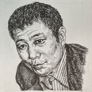 1935-1983を生きた歌人であり劇作家。10代のころより詩歌を描き、山口誓子や中村草田男などに撰者を依頼して全日本高校生俳句コンクールを催す。早稲田大学に進学後「チェホフ祭(1954)」50首で短歌研究第2回新人賞を受賞し文壇にその名を刻み始める。1959(昭和34)年には、谷川俊太郎の勧めでラジオドラマを描き、篠田正浩監督作品のシナリオを担当。1967(昭和42)年には演劇集団「天井桟敷」を結成し、実験的な舞台作品に取り組む。また漫画「あしたのジョー」のアニメ主題歌の作詞でもその名を刻んだ。前衛芸術時代の寵児となるも、持病が悪化し47歳で早世。短い生涯の中で、既成概念を打ち破り、表現の自由を極限まで追求した文学家であった。