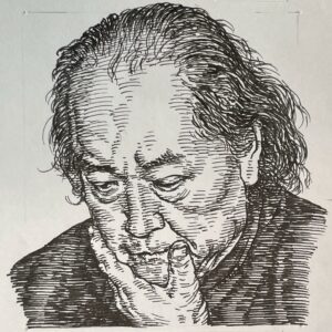 1929-1989を生きた小説家。新聞社勤務や職業作家としての下積みを経て、戦後の混乱期に博打やアウトローを渡り歩き、独自の人生哲学と人間感を養う生活を送る。1961(昭和36)年、父との葛藤を描いた自伝的小説「黒い布」で、中央公論新人賞に輝き文壇にデビュー。その後、それまでの経験をもとに、庶民の哀歓やアウトローの世界を描いた作品を発表する。1969年に、阿佐田哲也のペンネームで麻雀小説「麻雀放浪記」を刊行以降、娯楽文学の新境地を開拓。特に配牌図を入れた「麻雀小説」のジャンルを確立した。色川名義では、「離婚(1978」や「生家へ(1979)」など、夫婦や家族を題材に、孤独や狂気といった人間の深層を繊細に、時にユーモアと哀愁を交えて描いた作品を多く残した。これまでの小説の枠にとらわれない、異彩を放つ文学家であった。