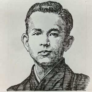 1886-1912を生きた詩人であり歌人。盛岡中学の先輩である金田一京助の勧めで東京新詩社の雑誌「明星」を愛読し影響を受ける。その後、与謝野鉄幹の目に留まり東京新詩社同人となり、浪漫主義詩人として頭角を現していく。1905(明治38)年、第一詩集「あこがれ」を刊行するも、生活苦の中で代用教員や新聞記者を務めながら、創作活動を続け、1910(明治43)年に、処女歌集となる「一握の砂」を刊行し、一首三行書きの革新的な短歌形式を確立する。近代短歌に新しい領域を開いた歌人となったが、結核により26歳の若さで早世。本名は石川一(はじめ)。