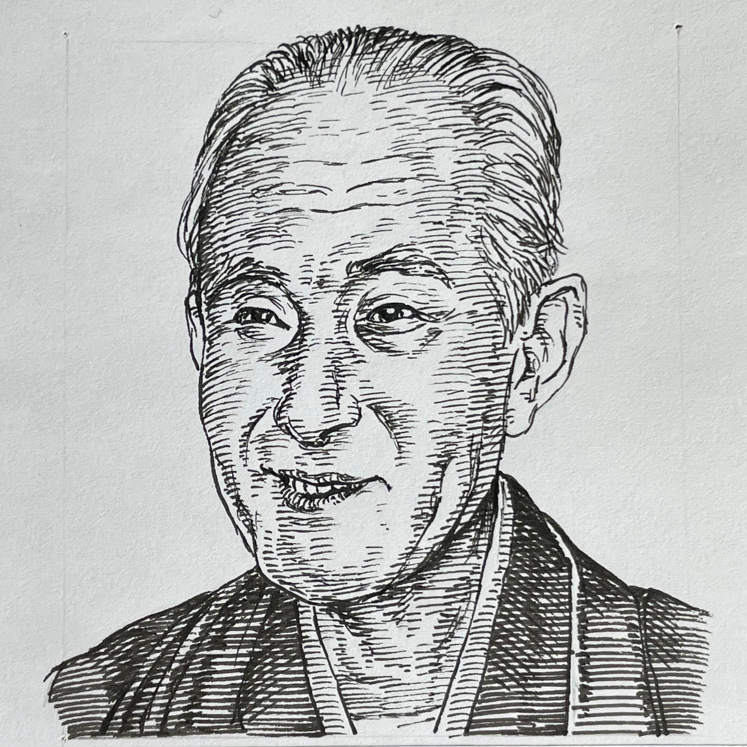 1884-1966を生きた独文学者であり文芸評論家。第一高等学校から東京帝国大学独文科に進み、在学中に夏目漱石の門下生となり、木曜会に参加。そこで、寺田寅彦、高浜虚子らと交流。卒業後は慶應義塾大学、東北帝国大学で教鞭を執り、漱石全集の編纂にも尽力する。戦後は東京音楽学校校長などを歴任。著書「夏目漱石」で1954(昭和29)年に日本芸術院賞を受賞。芭蕉や歌舞伎、能など日本の伝統芸術にも造詣が深く、評論・随筆・翻訳など多方面で活躍。漱石研究の第一人者として、近代文学の記録と批評に大きな足跡を残した。その漱石著「三四郎」のモデルともされている。