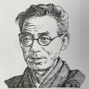 1890-1955を生きた小説家であり翻訳家。東京帝国大学仏文学科在学中の1914(大正3)年、芥川龍之介、菊池寛らと第3次「新思潮」を創刊し、その創刊号に「湖水と彼等」を発表し注目を集める。卒業後は、新潮社で「レ・ミゼラブル(1918~)」や「ジャン・クリストフ(1920)」の翻訳を手がけ、名訳として高く評価された。また児童文学にも力を注ぎ、「夢の卵(1927)」「エミリアンの旅(1933)」など寓意に富んだ作品を残した。東大講師をはじめ，法政・明治両大学の教授として教育にも尽力している。戦後は日本ペンクラブの再建に尽力。太宰治との親交が深く、太宰の死後には葬儀委員長も務めた。