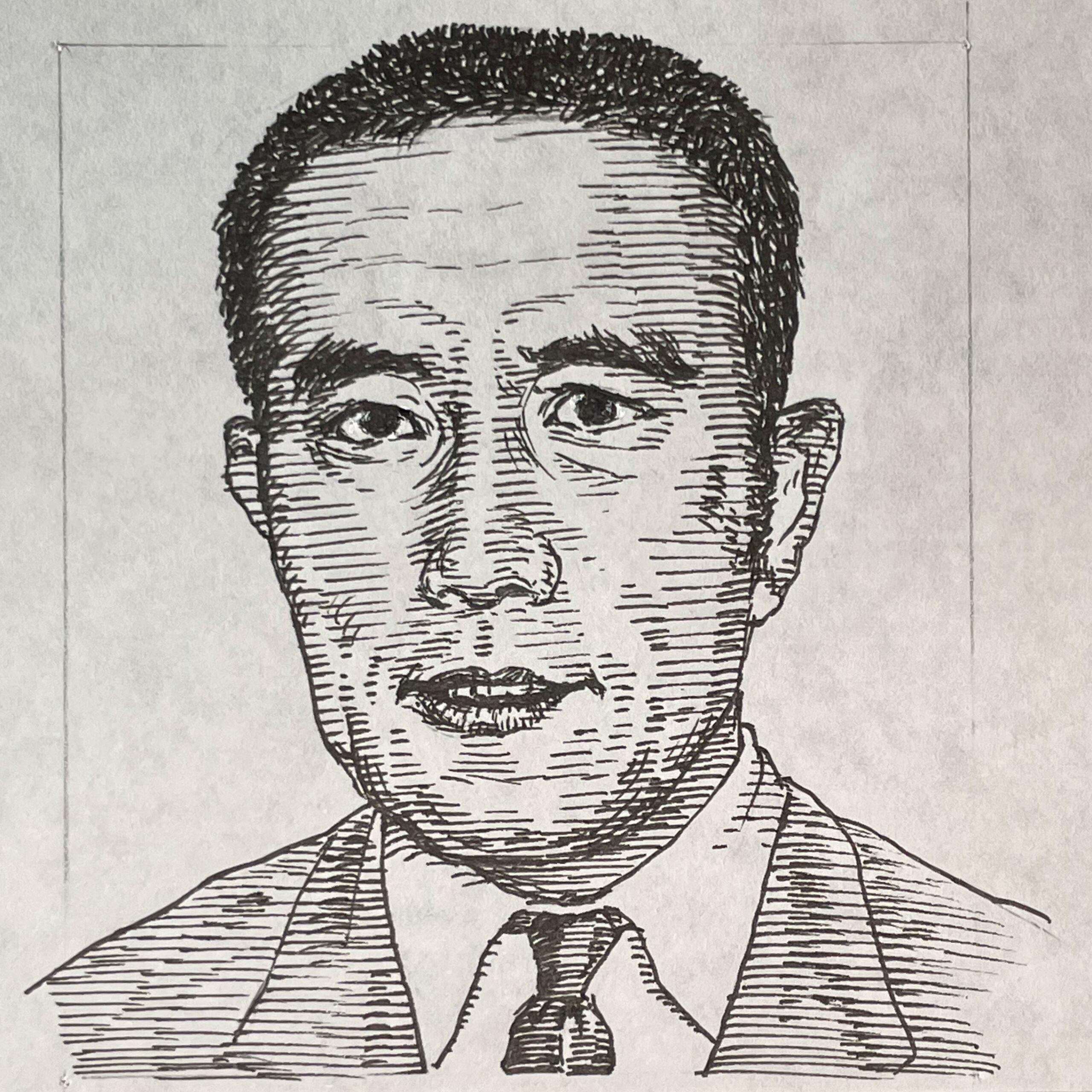 1925-1970を生きた小説家。東京大学法学部在学中、川端康成の推薦で「煙草(1946)」を「人間」に発表し文壇デビュー。卒業後は大蔵省に勤務するも、作家活動に専念するため退職。1949(昭和24)年に自身の内面を赤裸々に描いた「仮面の告白」で戦後文学の旗手として注目を集める。以後、「潮騒(1954)」「金閣寺(1956)」などを発表し、耽美、悲劇や死生観を主題にした作品群で独自の文学世界を築いた。また戯曲「サド侯爵夫人(1965)」「朱雀家の滅亡(1967)」なども高い評価があり、国際的に翻訳上演される。その文才に川端康成は「日本人で最初にノーベル文学賞を受けるなら三島由紀夫君だ」と語るほどであった。しかし、1968年川端のノーベル賞を受賞した後、両者の間に文学的、思想的な立場の違いが鮮明になり距離が生じる。晩年は自衛隊体験入隊を経て民兵組織「楯の会」を結成。1970(昭和45)年、同会員とともに自衛隊市ヶ谷駐屯地にてクーデターを促す演説後、割腹自殺を遂げる。享年45。本名は平岡公威(きみたけ)。