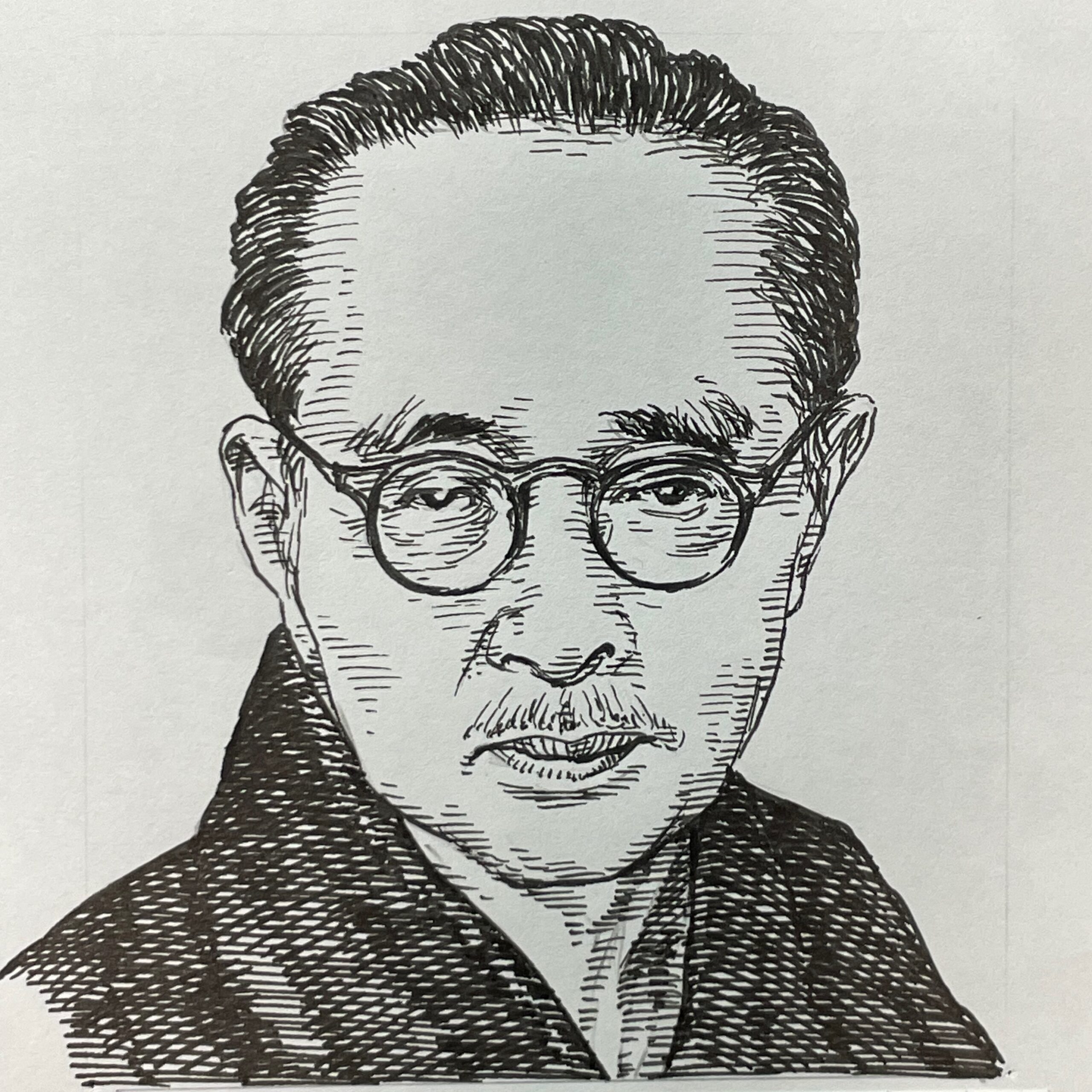 1890-1971を生きた詩人であり英文学者。1912(大正元)年に西條八十らと詩誌「聖盃」を創刊し、象徴派詩人として詩壇に名乗りをあげる。早稲田大学英文科卒業後、1917(大正6)年に第一詩集「転身の頌」、1921(大正10)年「黒衣聖母」を刊行し、幻想的かつ神秘的な詩風「ゴスィック・ローマン詩体」と称する詩風を確立する。これは、視覚と聴覚の錯綜美を追求した詩で、近代詩に新たなスタイルを築いた。ジョン・キーツをはじめ英文学研究にも造詣が深く、「美の司祭(1939)」で文学博士号を取得している。そのほかにも「鷗外文学(1944)」「谷崎文学(1950)」評論活動にも力を入れた。教育者としては、母校や青山学院大学で教授を務めた。本名は樋口国登(くにと)。