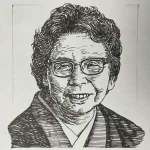 1905-1986を生きた 小説家であり劇作家。幼少期から家族の影響で古典文学や歌舞伎に親しむ。その後、演劇雑誌歌舞伎に戯曲「ふるさと(1926)」を投稿。「晩春騒夜(1928)」を女人芸術に発表し、築地小劇場で初演を飾った。のちに小説に転じ、戦後「ひもじい月日(1953)」など、抑圧された女性の自我と官能美を描く作品を次々に発表。正宗白鳥 などの賞賛にあう。以後、「朱を奪うもの(1955~56)」「なまみこ物語(1959~61)」など、観念性が強い作風で知られた。古典への造詣も深く、1972-73年に現代語訳「源氏物語」を完成させ古典と現代文学の架け橋を築いた。1985(昭和60)年に文化勲章受章。本名は圓地富美。