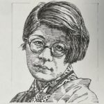 1903-1951を生きた小説家。非嫡出子として複雑な家庭環境の中で育ち、西日本を中心に放浪生活を送る。その後、尾道市立高等女学校卒業後、上京し、カフェ女給や女工など職を転々としながら創作を続ける。1928(昭和3)年に長谷川時雨が主宰した「女人芸術」に「放浪記(~1929)」が連載され、その後「風琴と魚の町(1931)」も、自伝的、回想的かつ詩情豊かな文体で庶民の生活をリアルに描きあげ、一躍流行作家となる。戦中は従軍作家として中国に出向く。戦後も数々の作品を発表し、短編「晩菊(1948)」や長編「浮雲(1951)」で戦後文学の金字塔を打ち立てたが47歳で急逝。貧困と不遇を生き抜き、に生きる力と哀歓を昭和文学に刻んだ文学家であった。本名はフミコ。いらすとすてーしょんでは出生地を福岡県とさせていただきます。