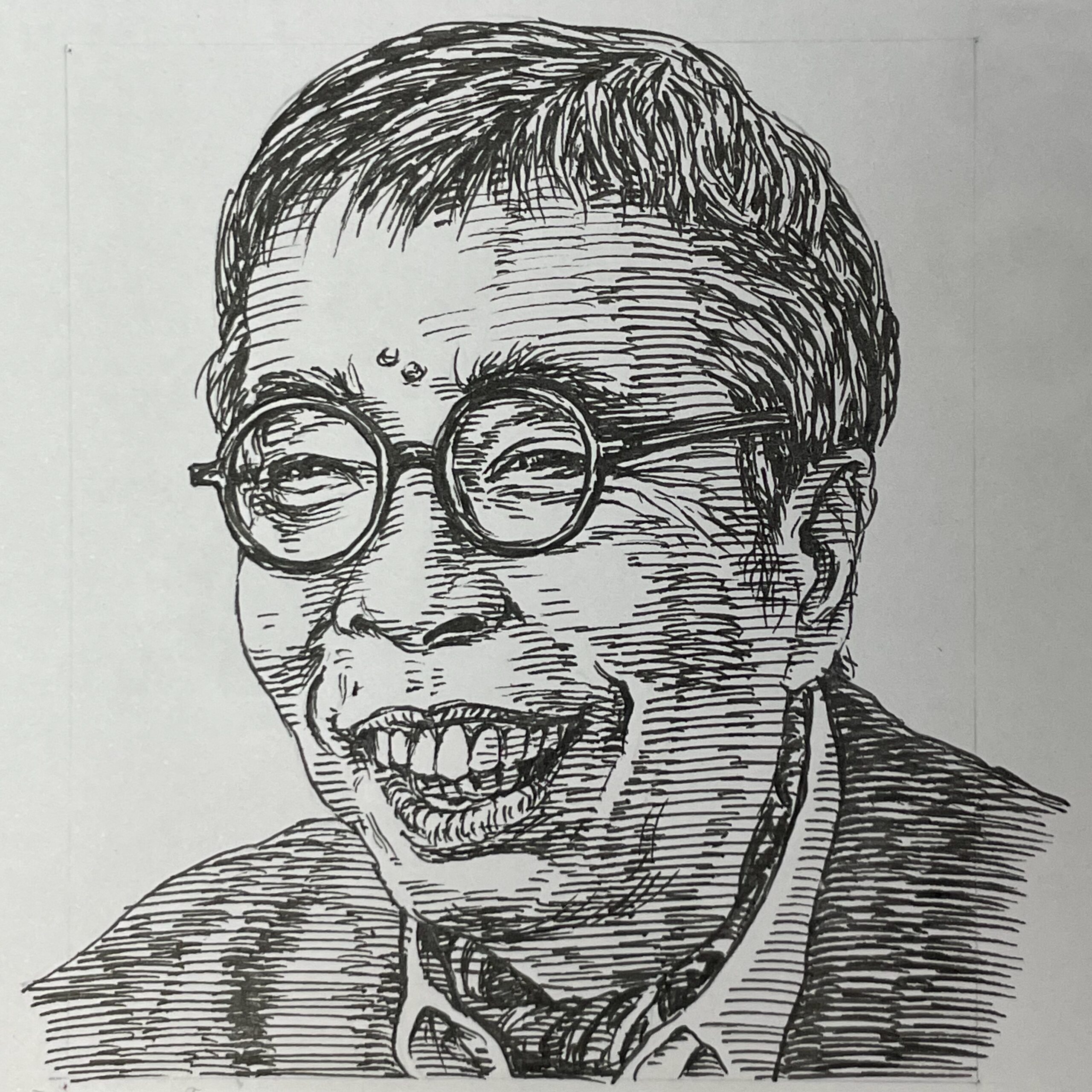 1934-2010を生きた小説家であり劇作家。上智大学在学中に、文芸員やラジオドラマに携わり卒業後、放送作家として出発。ＮＨＫテレビ連続放送劇「ひょっこりひょうたん島(1964-69)」を担当。その後、戯作者の生き方を描いた小説「手鎖心中(1972)」で直木賞を受賞。また1973(昭和48)年「珍訳聖書」などミュージカル、バラエティ等の軽演劇型式の戯曲を書いた。その作風はユーモアと洒落を駆使しながら、戦争と平和、人間の尊厳を問う深い社会批評精神が宿っている。難しいことを易しく、易しいことを面白く、演劇界・文壇双方に大きな足跡を残した文学家であった。