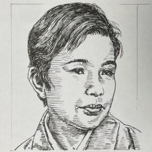 1931-1984を生きた小説家。大学在学中に、演劇評論家を志し、出版社勤務を経て、1956(昭和31)年に文学界に掲載された「地唄」が芥川賞候補となり文壇に登場。1959(昭和34)年婦人画報に連載された「紀ノ川」は紀州を舞台とした年代記であり、代表作の一つとなった。外科医華岡青洲と、その嫁姑の生活を描いた「華岡青洲の妻(1967)」や老年問題に焦点を当てた「恍惚の人(1972)」など、歴史・古典芸能・社会問題・女性心理といった広範囲なテーマで数々の作品を発表する。1984(昭和59)年、急性心不全により53歳で急逝。