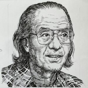 1914-1994を生きた作詞・作曲家であり放送作家。東京帝国大学法学部卒業後、戦時中は軍務を行う。敗戦直後の混乱中、音楽家の道を決意し、焼け跡の歌「南の風が消えちゃった(1946)」を作りNHKラジオ「歌の新聞」に出演し、話題をさらった。その後、軽妙な風刺とユーモアで戦後日本の大衆文化に新風を吹き込むラジオ番組「冗談音楽」で全国から注目された。Mソングの草分けとしても知られ、「♪牛乳石鹸良い石鹸」や「♪キリンレモン」の作詞作曲も手がけたことでその名を刻み、野坂昭如、いずみたくら、らに大きな影響を与えた。その活動は、音楽と放送というメディアを通じて、戦後日本の大衆文化に明るさとユーモア届けた先駆者であった。本名は、繁田裕司(ひろし)。