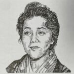 1914-1989を生きた詩人。結婚・引揚を経て詩作を開始。1960(昭和35)年から3年間、朝日新聞家庭欄に日常生活に根ざした平易な作風で詩を連載し大きな反響となり「月曜日の詩集(1962)」としてまとめられた。その後詩誌「野火(1966)」を創刊・主宰し、全国800人以上の会員を擁する詩のネットワークを築いた。合唱曲の作詞も手がけている。