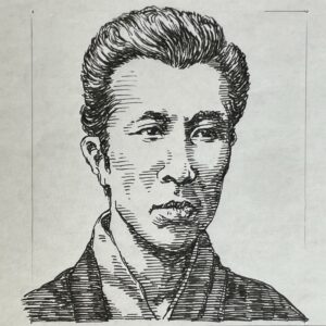 1861-1926を生きた小説家でありジャーナリスト。若くして東京に出たのち、新聞社をわたりあるき、1888(明治21)年に東京朝日新聞記者となり、その後新聞小説を担当し、明治期の日本と朝鮮を舞台にした「胡沙吹く風(1891)」などで人気を博した。また、日露戦争にも記者として従軍している。そして、樋口一葉の師として、影響を与えた。またその関係は文学史にその名を刻んでいる。本名は半井 冽(きよし)。
