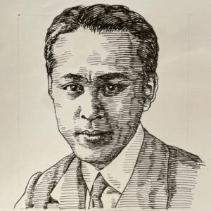 1900-1932を生きた作詞家であり作曲家。添田唖蝉坊に影響を受け、バイオリンを手に自作の演歌を歌う街頭演歌の世界で頭角を現す。1922(大正11)年、社会現象ともなった「籠の鳥」が空前の大ヒットを記録。その後、日本初のレコード会社オリエントレコードの専属契約第1号となり、「船頭小唄」や「馬賊の唄」などで人気を博するも、病のため31歳で早世。本名は鳥取貫一(かんいち)。