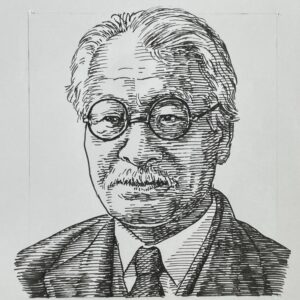 1863-1957を生きた評論家でありジャーナリスト。青年期に自由民権運動に共鳴し、「将来之日本(1886)」を刊行し文壇に鮮烈に登場。1887年に民友社を立ち上げ、雑誌「国民之友」を創刊。民衆啓蒙を掲げて「平民主義」を唱え、明治期の言論界に新風を吹き込む。のちに「国民新聞(1890）」を創刊。日清・日露戦争を通じて国権主義へ転じ、昭和期には国家主義的論調を強めた。戦後は公職追放を受け隠棲した。1943(昭和18)年文化勲章受章。本名は、徳富猪一郎であり、徳富蘆花は実弟。