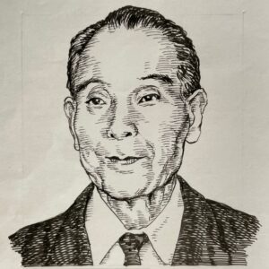 1899-1980を生きた作詞家。日本大学法科卒業後、大蔵省につとめながら1928(昭和3)年に「出船の港」「鉾をおさめて」を作詞し、これを契機にレコードの電気録音開始となった年にビクターにスカウトされ入社。「君恋し(1928)」や「浪花小唄(1929)」などの時代を彩る大ヒット曲の作詞を手がけ、戦前から戦後にかけて流行歌の黄金期を支えた。また詩や随筆なども残している。