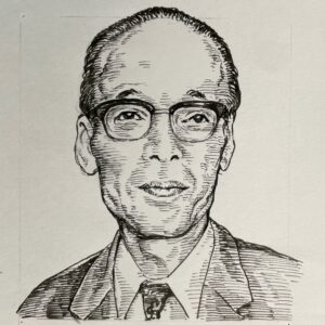 1919-2000を生きた作詞家。戦前は中原中也らに心酔。旧制豊山中学校卒業後、飛行機部品工場に勤務し、戦後通産省外郭団体に勤めた。1948(昭和23)年、NHKラジオ歌謡の歌詩募集に応募した「たそがれの夢」が、歌・伊藤久男で初ヒット。1954(昭和29)年、日本コロムビア専属となり、歌・美空ひばり「波止場だよ、お父つぁん(1956)」、歌・島倉千代子「からたち日記(1958)」、歌・小林旭「さすらい(1960)」など、昭和歌謡を象徴するスターたちの黄金期を支えた。1974(昭和49)年に休筆を宣言後、歌謡史研究に専念し、「雑学歌謡昭和史（1980）」「日本近代歌謡史(1990)」などを著す。本名は西澤義久。