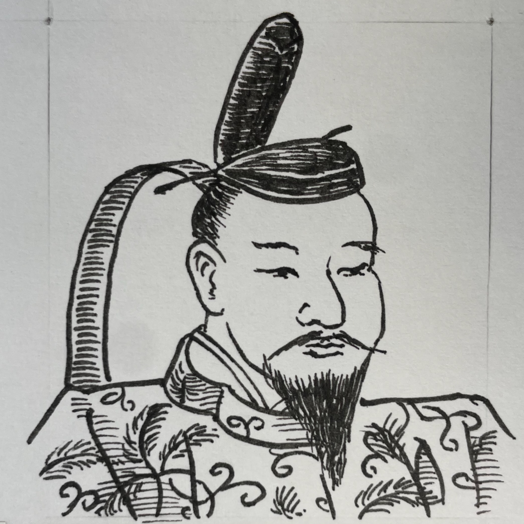 926-967を生きた政治家(第62代天皇)。醍醐天皇の第十四皇子。兄・朱雀天皇の譲位を受けて即位した。叔父である藤原忠平の死後は、摂政・関白を置かずに自ら政務を執り行い、父が志した天皇親政を再興した。その治世は「天暦の治(てんりゃくのち）」として後世に理想化されるほど、秩序と文化が安定した時代と評価されている。内政では、貨幣鋳造(乾元大宝)や朝儀・年中行事の整備など、国家の権威と秩序の再構築に尽力した。文化面ではとくに和歌を深く愛し、日本初の正式な選歌機関である「和歌所」を設置して「後撰和歌集」の編纂を命じる。宮廷では「天暦の菊合(きくあわせ)」に象徴されるような雅やかな文化が花開き、村上天皇自身も管弦の名手として知られるなど、平安貴族文化の成熟を体現した存在であった。しかし、その輝かしい治世の裏側では、次第に実権を強める藤原氏との権力バランスの維持に苦心し、崩御後は摂関政治が固定化していく。村上天皇の治世は、天皇が自らの知性と意志で国を治め得た、平安時代における「最後の輝き」とも評される重要な時代であった。いらすとすてーしょんでは、出生地を京都府とさせていただきます。いらすとすてーしょんでは、出生地を京都府とさせていただきます。