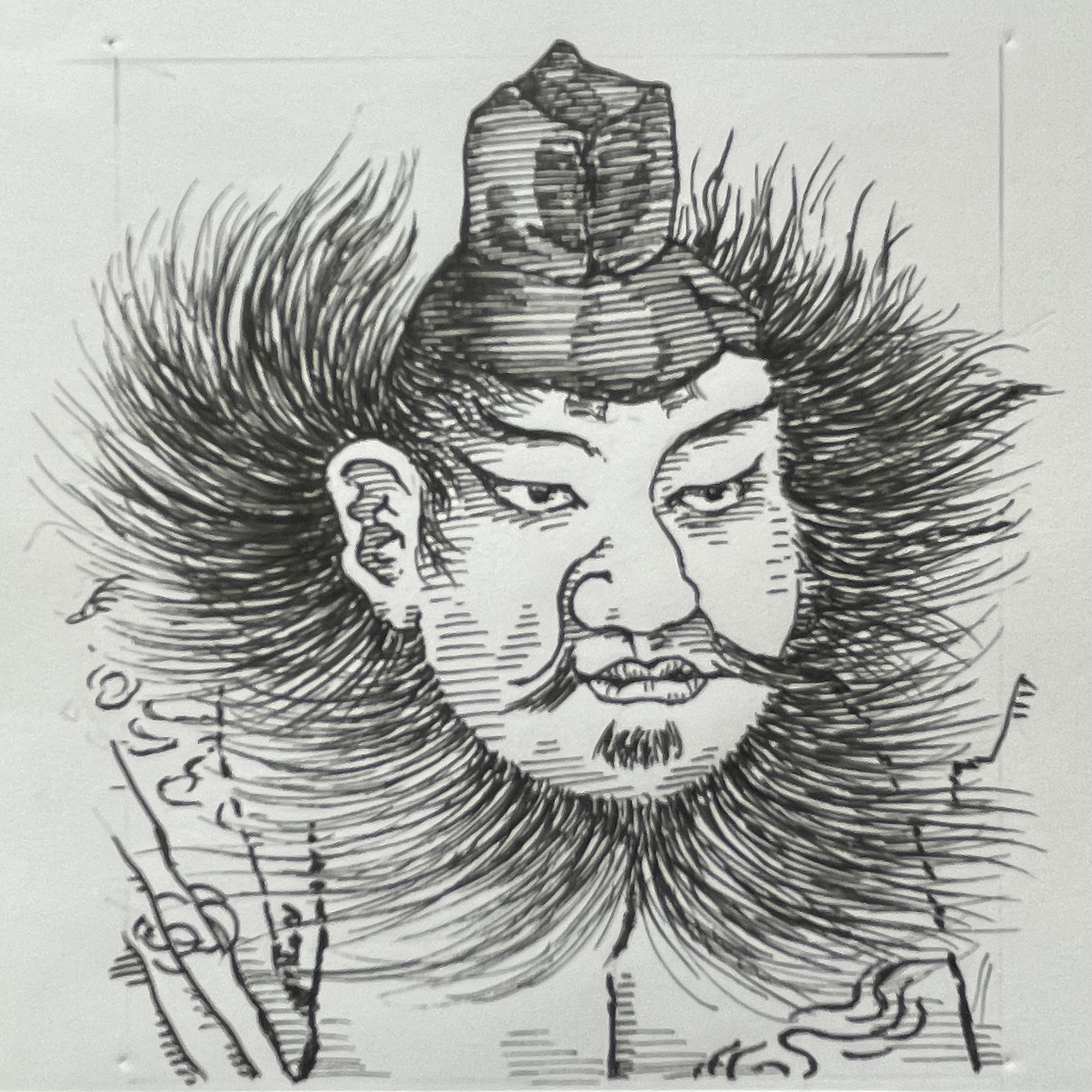 903–940を生きた武士であり政治家。平安時代中期、下総国を拠点に地方官憲の腐敗に対した反乱「平将門の乱」を起こし、自ら「新皇」と称して独立政権の樹立を試みた。律令国家の地方統治が限界を迎える中、土地の利害を背景に「武力による自律的な統治」を提示したその行動は、中央集権体制に真っ向から挑戦した歴史的転換点となった。後の武士による政治時代の到来を予見させた人物である。いらすとすてーしょんでは、出生地は茨城県、出生年を903年とさせていただきます。