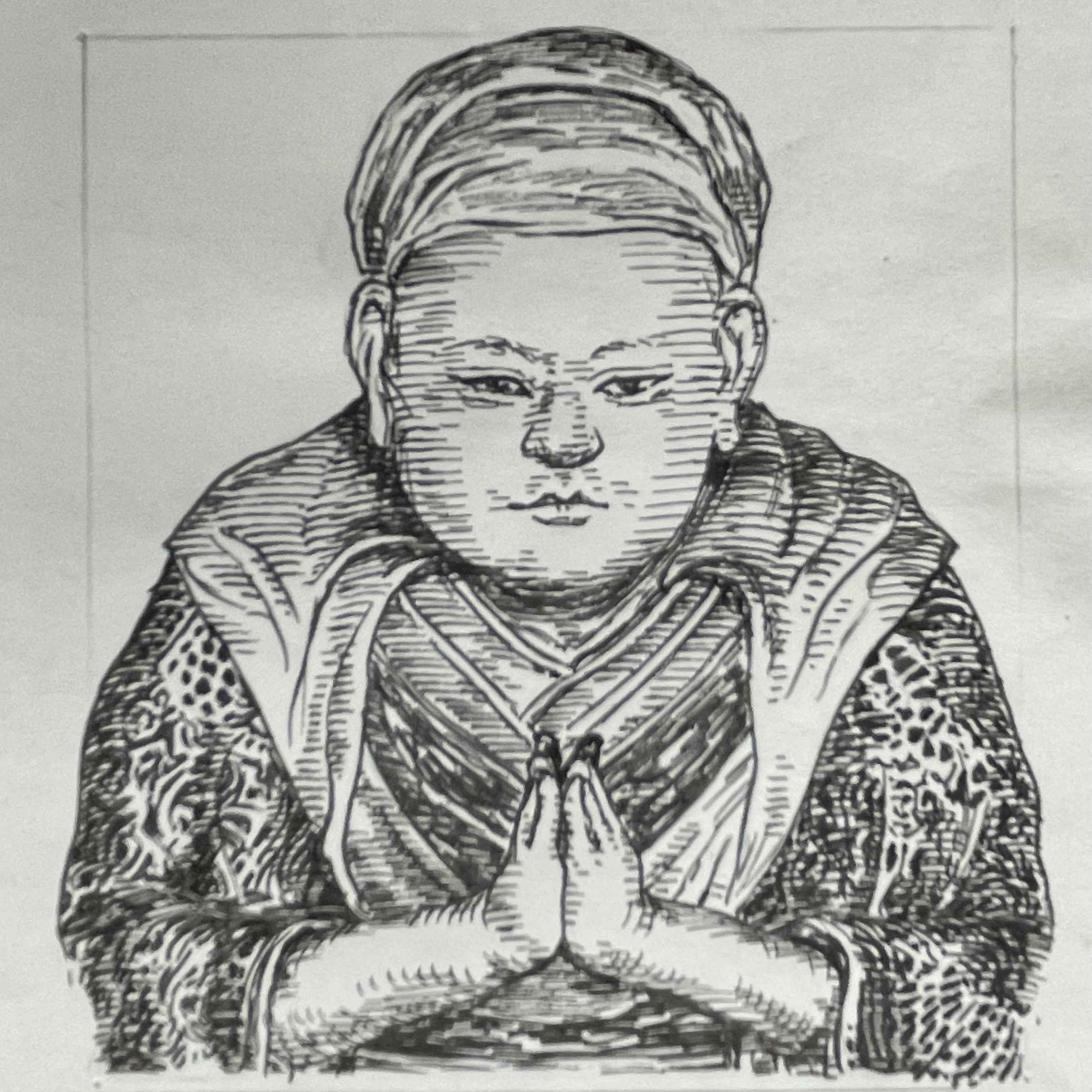 1126-1185を生きた平家一門。平清盛の妻として平家政権を内側から支えた女性で、安徳天皇の祖母にあたる。高い教養と政治的感覚を備え、平家一門の精神的支柱として尊崇された。平家滅亡の際には「二位尼（にいのあま）」として安徳天皇の身を守りつつ行動し、壇ノ浦の戦いで追い詰められた幼い安徳天皇を抱き、入水したことで知られる。その姿は「平家物語」に「浪の下にも都のさぶらふぞ」と描かれ、日本史に残る悲劇的で荘厳な最期として語り継がれる。いらすとすてーしょんでは、出生地を京都府とさせていただきます。