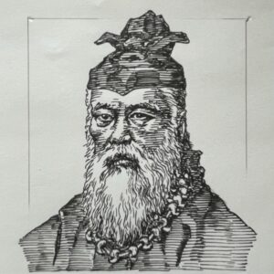 出没年不明の伝承的政治家。日本書紀に登場し、景行から仁徳に至る代々の天皇に仕えたとされる。実在性や活動年代に不明点も多いが、初期ヤマト王権において、最高位の臣とされる「大臣(おおおみ)」の典型像として描かれ、国政を統括したと伝わる。紀氏や巨勢氏など有力氏族の祖とされ、古代国家における重臣像・氏族政治の原型を示す人物としてその名を響かせている。