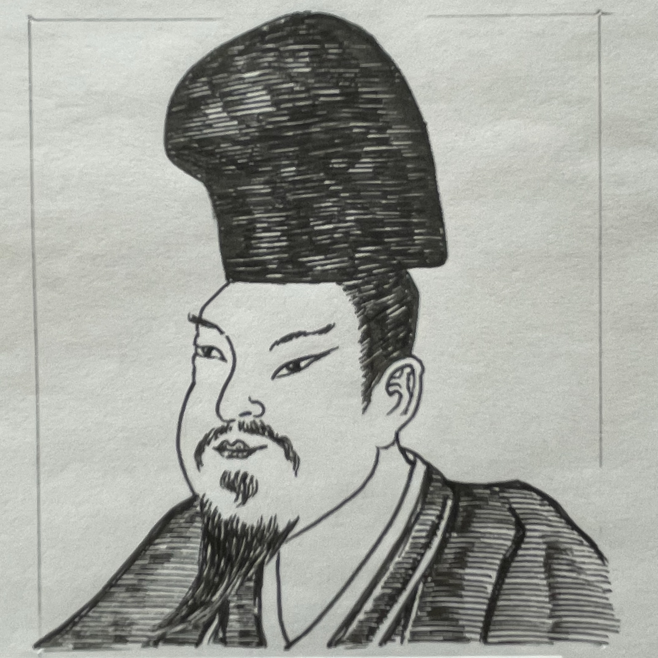 912-995を生きた医師であり政治家。平安時代中期、朝廷に仕える医師として活動し、朝廷における医療体制の組織化と医学の体系化に貢献。特に、984年に、中国の医学書を引用しつつ独自の知見を加えた日本最古の医学全書「医心方」を編纂し、円融天皇に献上した。律令体制下における学術・専門職官僚の到達点を示す人物である。いらすとすてーしょんでは、出生地は京都府とさせていただきます。