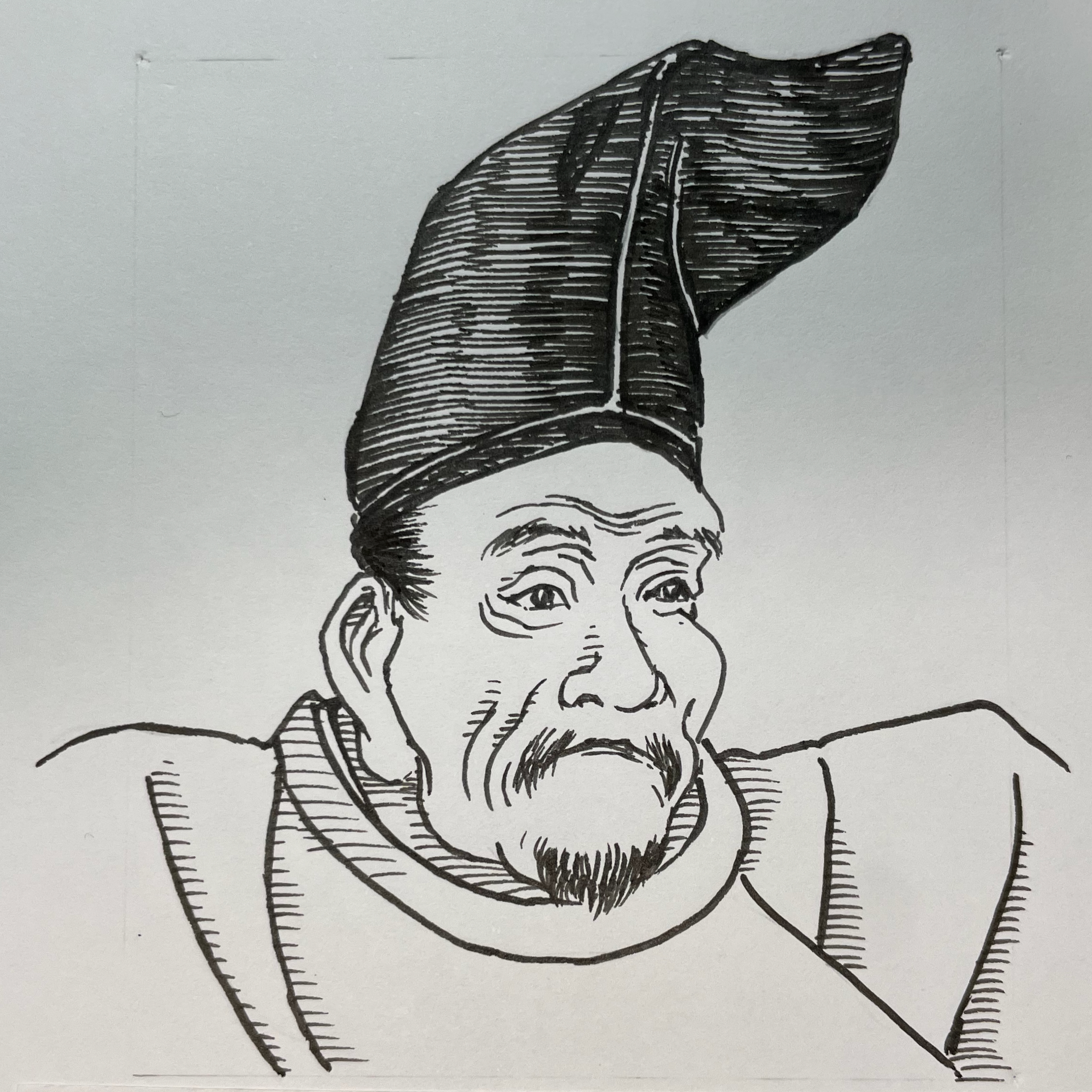 1140-1200を生きた武士。石橋山の戦いで敗走する頼朝を「しとどの窟」で救ったことから、その才能を見出された鎌倉創業期の知将。東国武士には珍しい教養と実務能力を兼ね備え、軍監や侍所所司として戦況報告や御家人統制を担い、頼朝の「目」として組織の規律を築き上げた。一方で、義経との対立や「逆櫓論争」、千葉広常誅殺など頼朝の「汚れ役」を引き受けたことで御家人の反感を買い、頼朝亡き後に一斉弾劾を受けて失脚。1200年、駿河国清見関で一族とともに討たれた最期は、個人の情よりも組織の論理を優先して生きた能吏の悲劇といえる。いらすとすてーしょんでは出生地を神奈川県とさせていただきます。