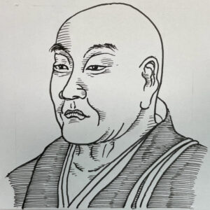 1141-1207を生きた武士であり僧。「日本一の剛の者」と頼朝に称された武蔵武士で、宇治川・一ノ谷・屋島など源平合戦の主要な戦いで活躍した。とりわけ一ノ谷での平敦盛との一騎討ちは有名。しかし、息子と同じ年頃の若武者を討った悲しみは深く、武士としての誇りと殺生の現実の間で激しく葛藤するようになる。やがて武士の道に虚しさを覚え、すべてを捨てて法然に帰依。「蓮生」と号し、念仏の教えを広める宗教者として後半生を歩んだ。剛勇の武将が到達した心の転換は、武士道の影と救いの双方を象徴している。いらすとすてーしょんでは出生地を埼玉県とさせていただきます。