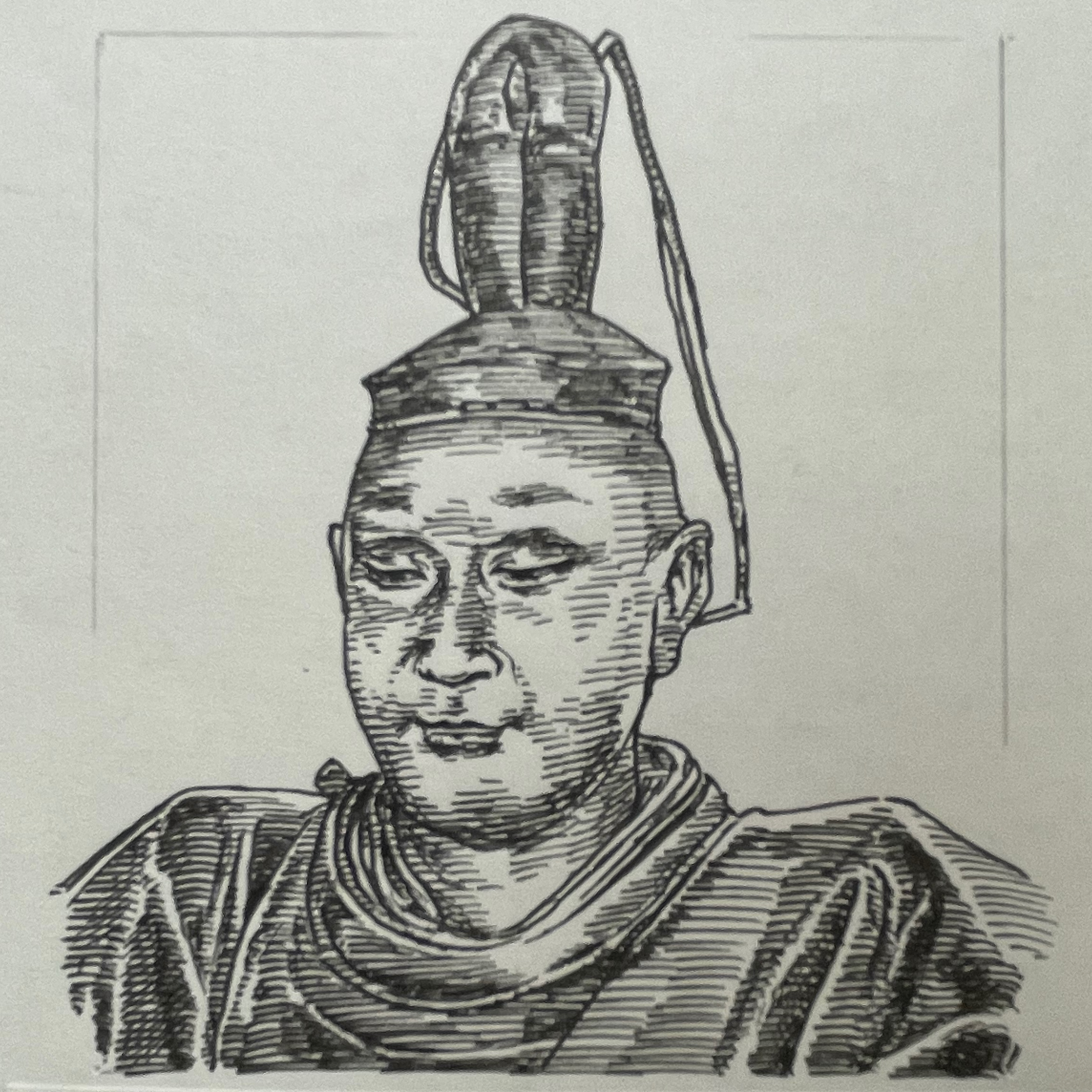 1192-1219を生きた鎌倉幕府三代将軍。頼朝の次男として生まれ、兄・頼家の失脚後にわずか12歳で将軍となる。政治の実権を北条氏が握る中で、実朝は和歌や書道に優れた才を示し、朝廷文化を深く愛した「文化人の将軍」として独自の歩みを進める。父のような荒々しさではなく、穏やかな性格だったと伝えられており、後鳥羽上皇から和歌を教わるなど朝廷との交流を深めました。しかし、その貴族のような振る舞いは、戦いに生きる武士たちの目には不安や不満を増大させる。1219年、雪が降り積もる鶴岡八幡宮で、甥の公暁に襲われて28歳の若さで命を落とし、頼朝から続いた源氏の血筋は途絶える。その短い生涯は、激しい権力争いが続く鎌倉の中で、ひとときだけ灯った美しい文化の明かりのようであり、同時に武士の世を生きることの難しさを物語っている。