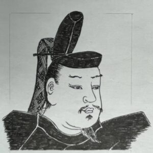 1160-1185を生きた武士であり平家一門。平家随一の怪力と武勇を誇った猛将で、平清盛の甥にあたる。身の丈六尺(約180cm)とも伝わる堂々たる体躯を持ち、源平合戦において数々の武功を挙げた。屋島・壇ノ浦など最終局面では、鬼神の如き奮戦で平家軍を支え、とりわけ壇ノ浦では源義経を討ち取ろうと海へ馬ごと飛び込んだ逸話が名高い。乱戦の中で義経に迫り、複数の敵を同時に組み伏せる豪勇は「平家物語」の中でも際立つ存在である。平家滅亡が避けられないと悟ると、二人の敵兵を抱えたまま海中へ身を投じ、「武士として最後まで戦い抜く」という矜持を貫いた。その最期は、栄華と滅亡の両方を味わった平家武士の烈しさを象徴するものであり、今もなお源平合戦最大の猛将として語り継がれている。いらすとすてーしょんでは、出生地を京都府、出生年を1160年とさせていただきます。