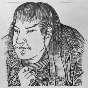 1319-1373?を生きた武士。南朝の有力武士であった兄・菊池武重の遺志を継ぎ、一族を率いて南朝を支え続けた。南朝が劣勢となるなかでも離反することなく、肥後（熊本）を拠点に懐良親王（征西将軍宮）を迎え入れ、九州における南朝の政治・軍事拠点を確立。一時は太宰府を占拠し、九州一円に南朝勢力を拡大するなど、その動きは南朝が一代限りの抵抗ではなかったことを明確に示した。足利方の激しい軍事的圧迫に対しては、父が定めた家憲を遵守し、一族の結束を制度として維持。その戦いは勝利を重ねるものではなかったが、敗勢のなかでも正統を掲げ続けた粘り強い継承の歴史であった。菊池武光の生涯は、南北朝の戦いが単なる理念の対立ではなく、世代を超えて引き受けられた「地方の覚悟」によって支えられていたことを雄弁に物語っている。いらすとすてーしょんでは、没年を1373年とさせていただきます。