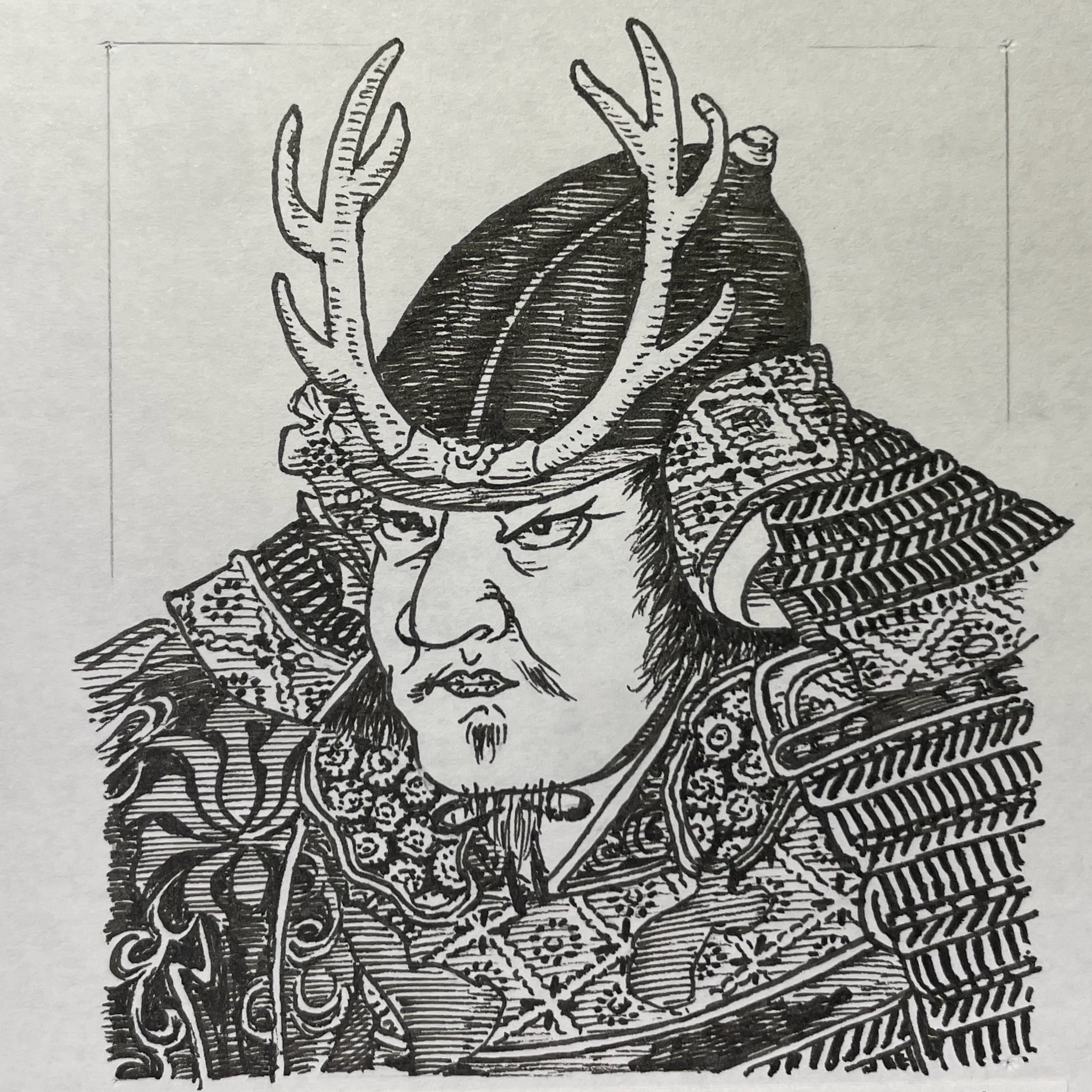 1307?-1341?を生きた武将。討幕の先駆けとして討死した兄・武時の遺志を継ぎ、一貫して南朝を支えた。後村上天皇の即位後も変わらぬ忠誠を誓い、都から遠く離れた肥後（熊本）の地で「正統」を掲げ続けた。武重の戦いは都奪還を目指す華々しい合戦ではなく、地方に南朝の拠点を守り抜く過酷な持久戦であった。中央の情勢がいかに不利になろうとも、自国の武士たちを律する日本最古の家憲「菊池憲法」を制定し、一族の結束を強化。地方から南朝の命脈を保とうとしたその姿勢は、南北朝の戦いが全国を巻き込む長期戦であったことを物語っている。都を奪還するような決定的な勝利を挙げた武将ではない。だが、敗勢の中でも正統を支える選択を貫き、のちに懐良親王を迎える南朝の強固な基盤を築いた。その姿は、地方から南朝を支え続けた覚悟を体現している。いらすとすてーしょんでは出生年を1307年、没年を1341年とさせていただきます。