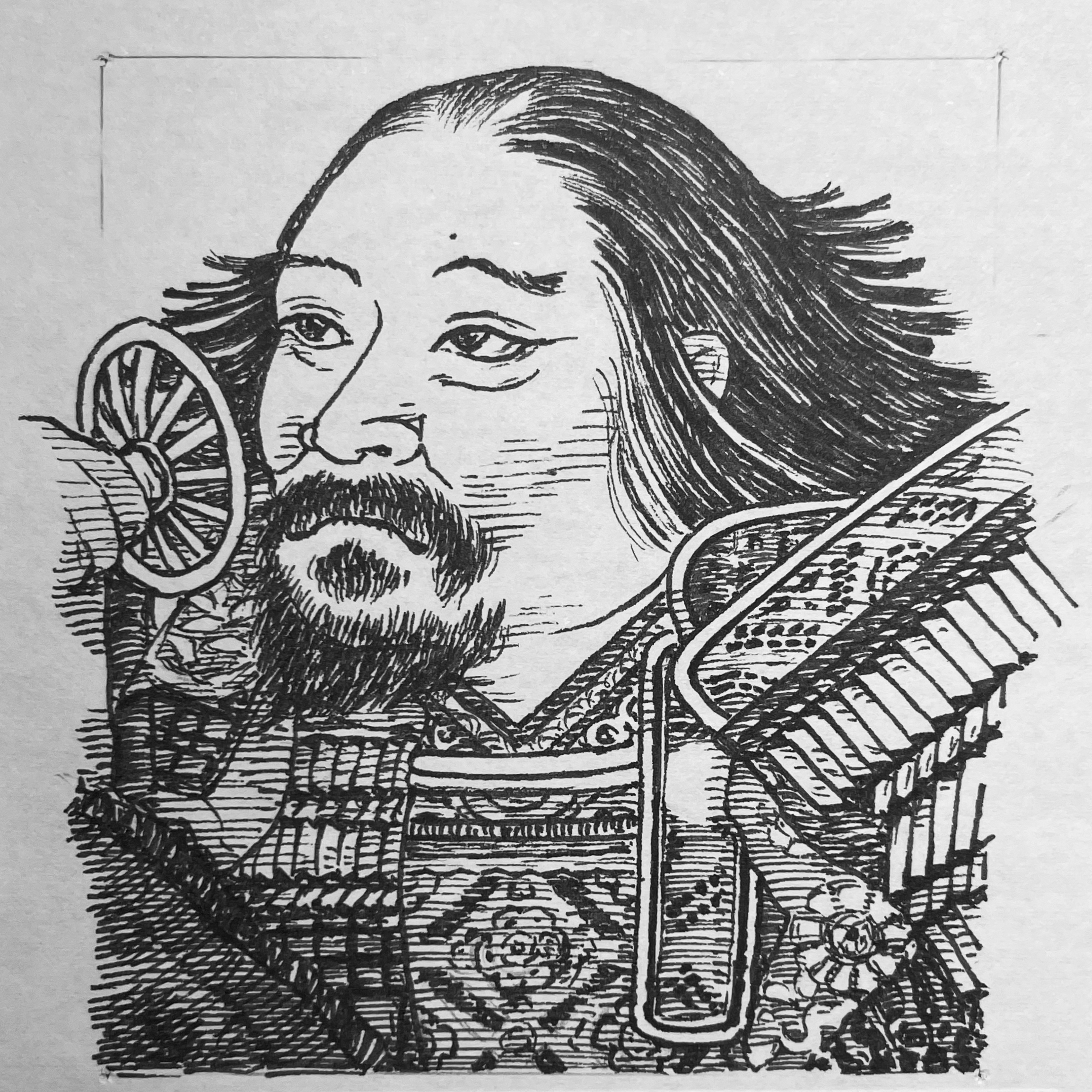 1305?-1351を生きた武将。足利尊氏の側近として頭角を現し、南北朝分裂後の北朝政権において、軍事と政治の実務を担った中枢人物。師直の最大の特徴は、伝統的な正統や理念よりも、戦争をいかに「管理」し、政権として維持するかに重点を置いた点にあった。尊氏が武力によって政権の枠組みを作り出したのに対し、師直はその内部で、軍事行動・人事・統治を合理的に整理し、南北朝の動乱を一時的な内戦ではなく、継続的な政権運営へと転換させていく。そこにあったのは忠義や理想ではなく、勝敗と効率を基準とした現実的な判断であったと評価される。その徹底した現実主義は既存の秩序を重んじる勢力の反発を招き、1351年、観応の擾乱の中で失脚し殺害された。その生涯は、南北朝の戦いが理念の争いから離れ、「終わらない戦争」を前提とした管理と秩序へと移行していく帰結を象徴している。いらすとすてーしょんでは出生地不明、出生年を1305年とさせていただきます。
