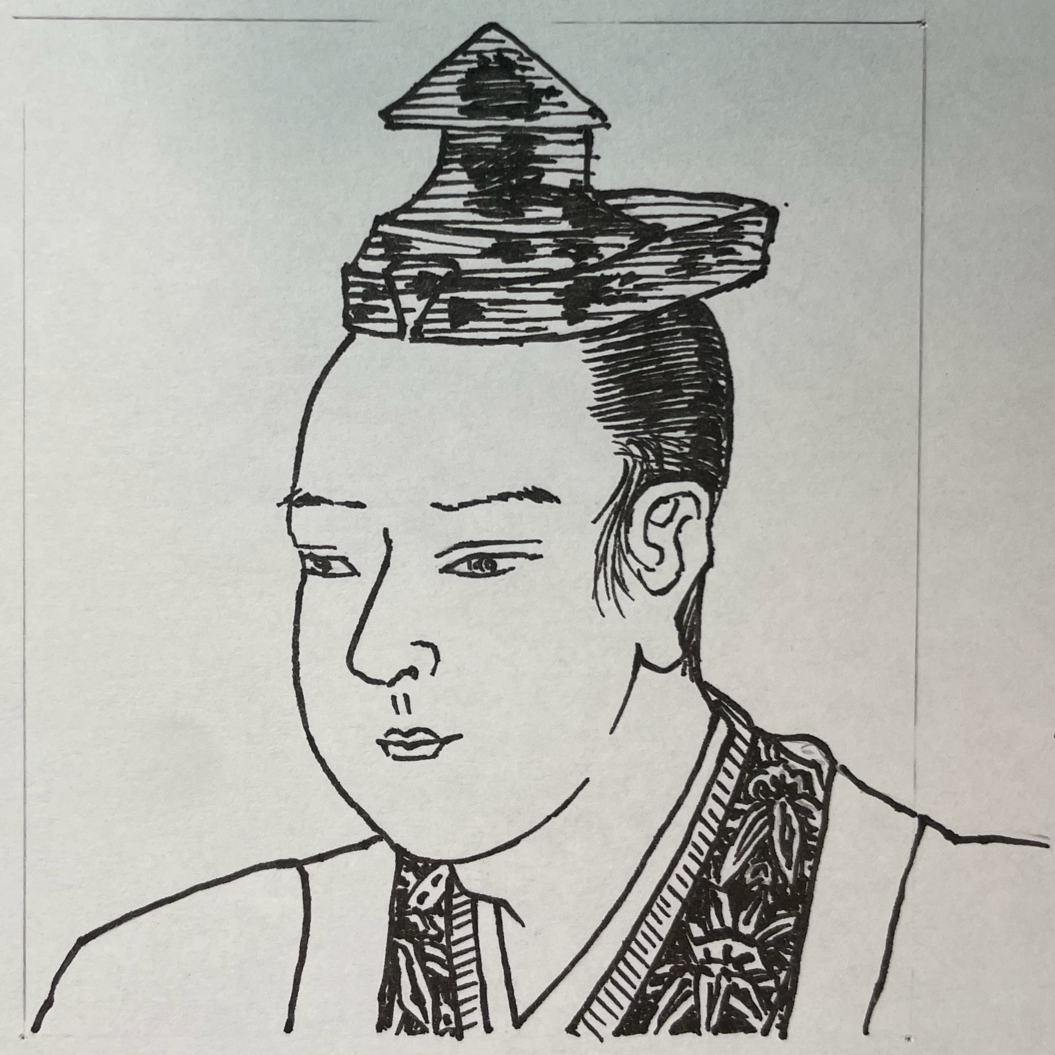 1516-1582を生きた武将。美濃の土岐氏流の出身とされ、のちに足利義昭に近侍し中央政務に関与、やがて織田信長に仕えて重臣として頭角を現した。本能寺の変で主君を討った人物として知られる。光秀は、将軍権威と信長の実力支配という二つの秩序を見極め、その差異と接点を見極めていた。信長の統制と権威が一点に集約されていることを突き、その中枢を断つことで巨大な支配体制を崩壊させた。しかし、その後を支える新たな統治構造を築くには至らなかった。完成された支配であっても内側から断ち切ることができると示した、構造を見抜いた知略者である。いらすとすてーしょんでは出生地を岐阜県とさせていただきます。