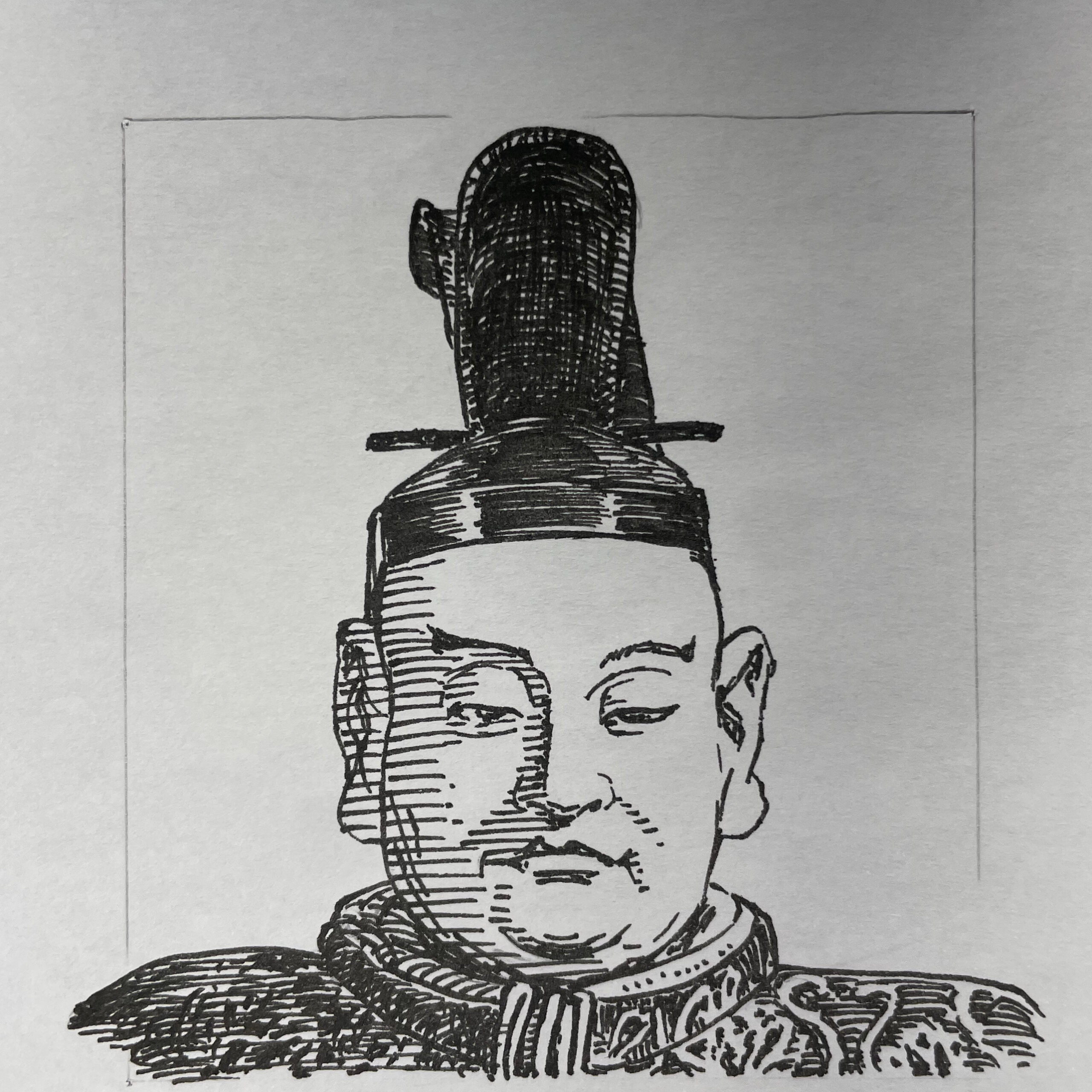 1519-1560を生きた武将。駿河・遠江を基盤に三河へと勢力を拡大し、東海道に広域領国を築いた「海道一の弓取り」。守護大名としての伝統的権威を継承しつつ、「今川仮名目録」を追加・運用することで家中統制と領国経営の基準を明文化した。その本質は、武力による拡張と領国を一体的に運用する高度な官僚的統治を融合させた点にある。寄親・寄子制による軍事組織の再編や検地の徹底によって経済基盤を安定させ、当時最も完成度の高い支配体制を構築した。室町秩序を内包したまま広域支配の完成形を提示し、戦国大名が天下を視野に入れる段階へと到達させた覇者である。いらすとすてーしょんでは、出生地を静岡県とさせていただきます。