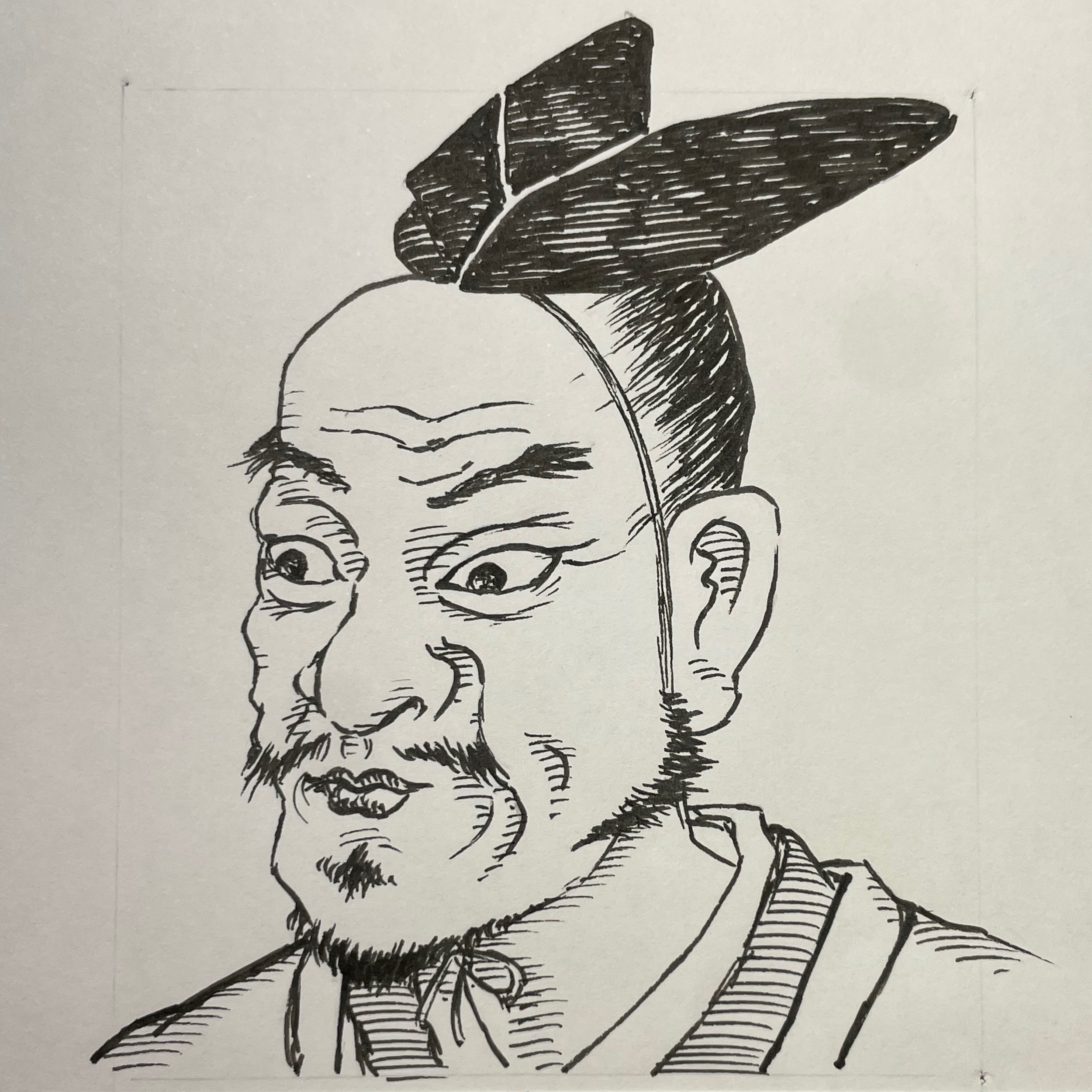 1508?-1577を生きた武将。武田・上杉らの覇権争いの中で国衆の政治・軍事を支え、のちに新陰流を創始した剣術家。その本質は、個の技として体系化されつつあった剣をさらに抽象化し、勝敗を左右する根本原理としての「理」へ昇華させた点にある。単に敵を斬る技にとどまらず、刀を抜かずに勝利する「活人剣」の思想を打ち出し、戦いを殺傷の技から状況を制御する技術へと再定義した。その教えは足利義輝や柳生宗厳らを通じて広まり、武術の枠を超えて統治や判断の規範となる兵法として機能した。信綱は、戦を技能から普遍的な思考体系へと引き上げた、兵法理論化の完成者である。いらすとすてーしょんでは出生年を1508年とさせていただきます。