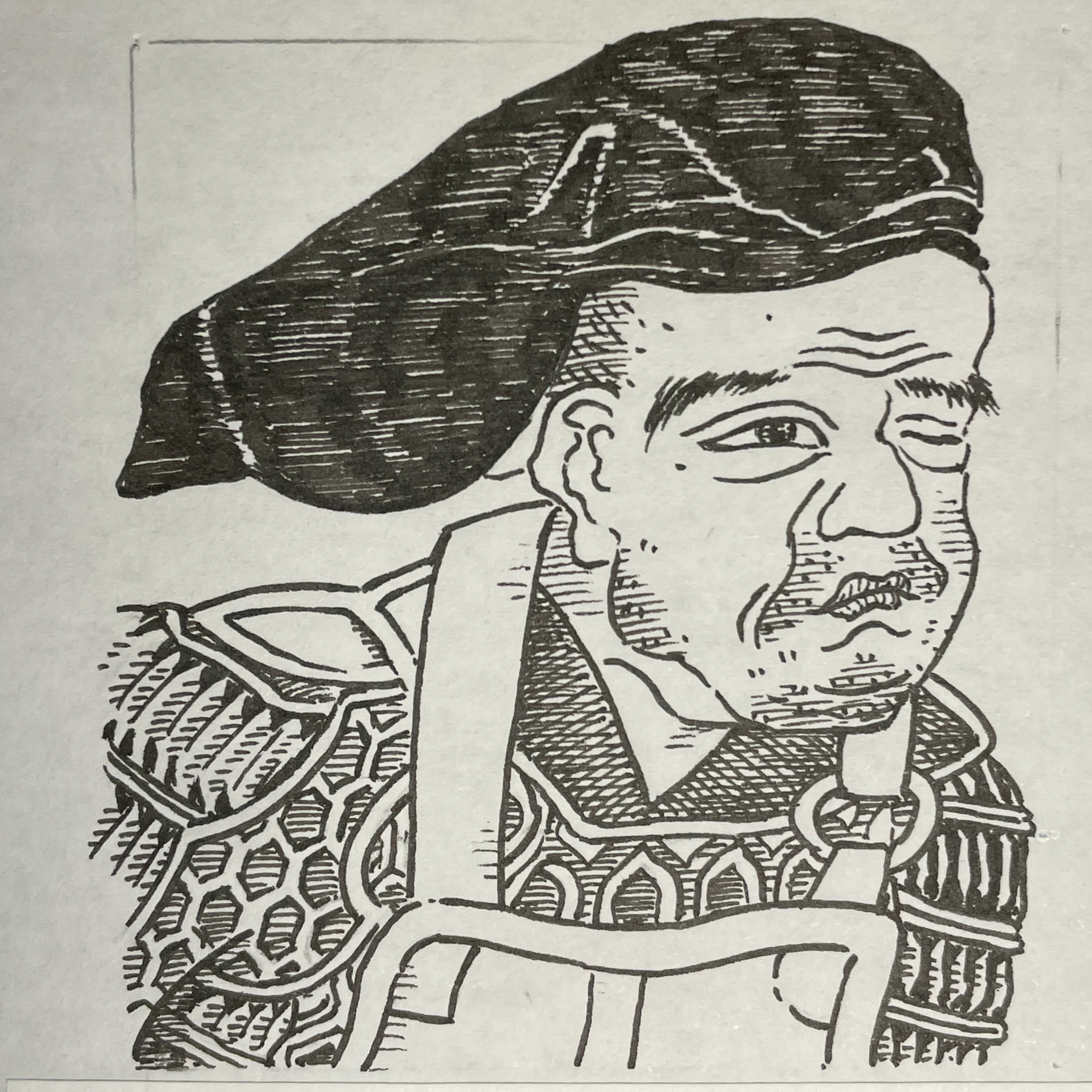1493?-1561を生きた武将。武田信玄に仕え、川中島の戦いなどで軍略を担ったとされる軍師。その本質は、戦いを個々の技や経験に依存するものから、地形・兵力・時間を組み合わせて勝敗を導く「設計可能な戦場」へと転換した点にある。敵味方の配置、進軍速度、地勢の活用といった要素を統合し、戦闘を再現可能な構造として組み立てた。その用兵は単なる計略にとどまらず、戦局全体を俯瞰しながら勝利条件を設計するものであった。勘助は、戦を発想や経験から切り離し、空間と条件によって制御する技術へと昇華させた、戦場設計の達成者である。いらすとすてーしょんでは、出生地を静岡県、出生年を1493年とさせていただきます。