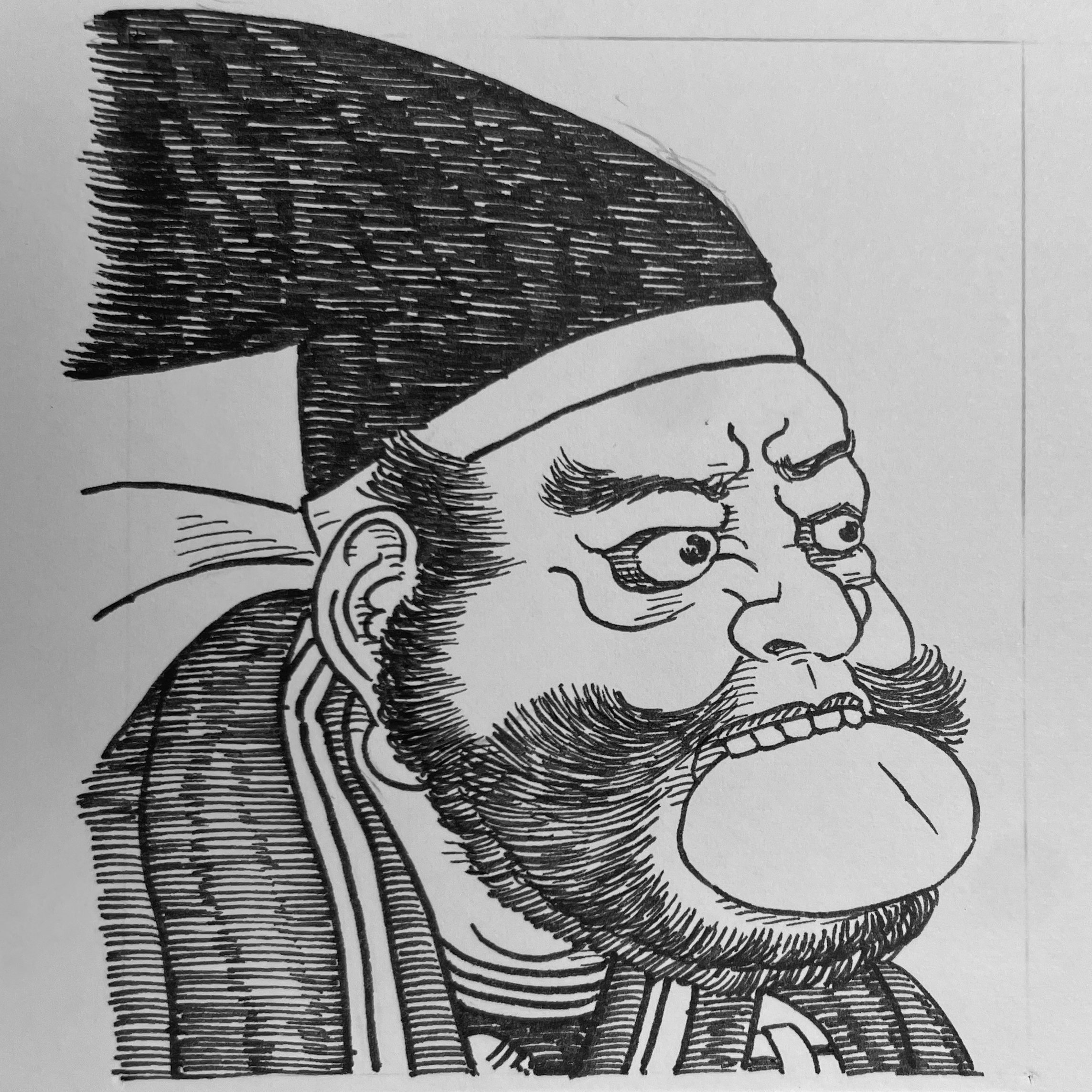 1535-1586を生きた武将。摂津を基盤に勢力を拡大し、織田信長にその才を認められて方面司令官へと抜擢された実力者。織田政権という強固な「守」の中枢にありながら、苛烈な統制と失敗を許さぬ体制のもとで、次第に主君への不信を深めていく。やがて限界に達した村重は、従属の構造を自ら打ち壊し、突如として反旗を翻す「離反の判断」を下した。有岡城に籠城して抗戦するも、最終的には城と一族を置いて脱出するという極限の「生存の選択」を実行。その後は茶人・道糞として生き延びた。「離反を選んだ判断」は、組織の枠を越えて生き延びるという、異質な結末へと至った。