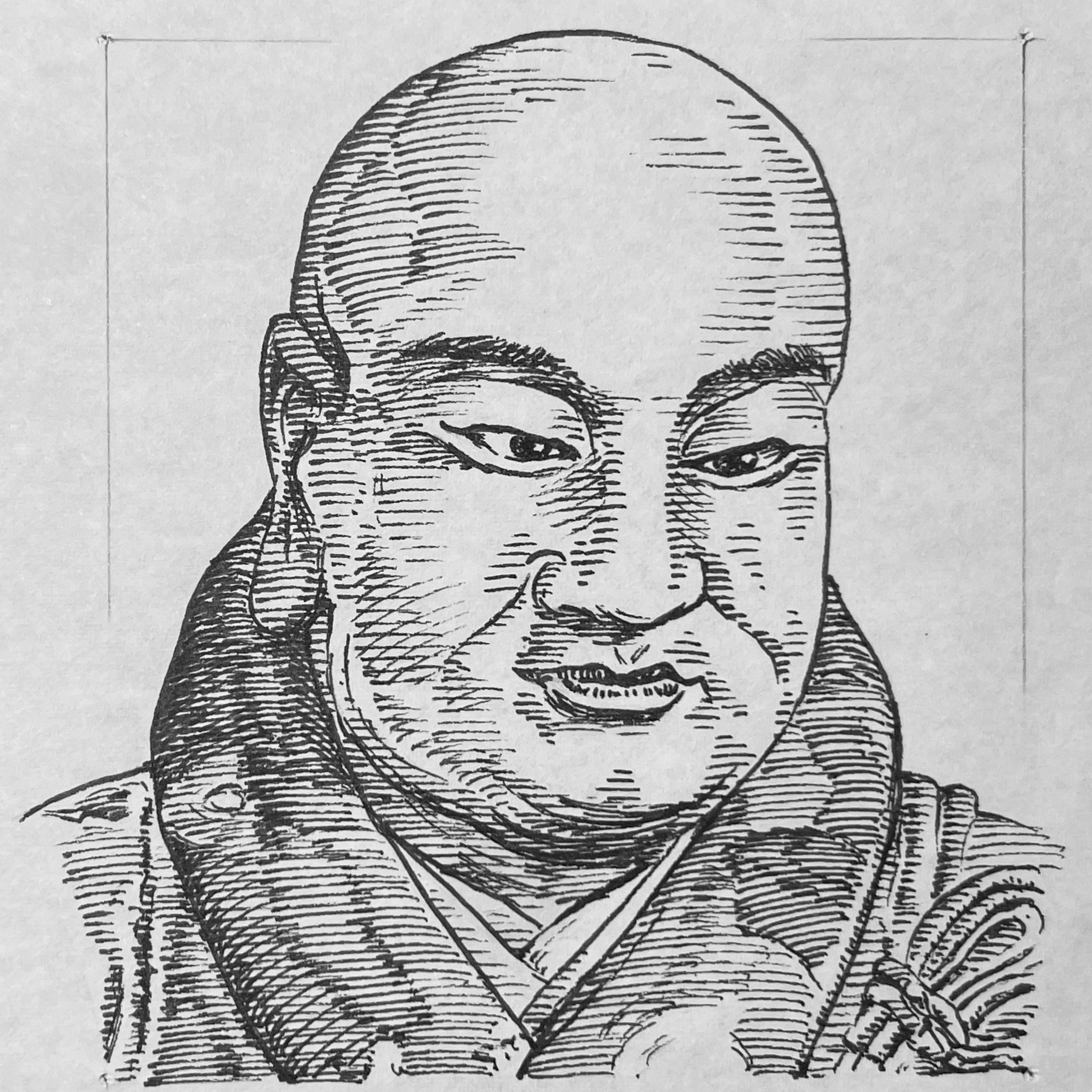1537?-1600を生きた僧。武将ではなく僧侶の立場から毛利家の命運を支え続けた。豊臣秀吉による中国攻めでは、織田・豊臣方と毛利方の交渉役を務め、本能寺の変直後に成立した講和をまとめ上げるなど、高度な外交手腕を発揮している。その後も毛利輝元の側近として中央政界との折衝にあたり、豊臣政権と西国大名を結ぶ重要な役割を担った。関ヶ原の戦いでは西軍の中心人物として行動、敗戦後に処刑された。しかし恵瓊の真価は、戦場ではなく交渉の場にあった。宗教と政治、中央と地方、大名家同士の利害が複雑に交錯する時代において、言葉と信頼を武器に道を切り拓いたその姿は、まさに「外交の境界を越える」と呼ぶにふさわしいものであった。いらすとすてーしょんでは、出生年を1537年とさせていただきます。