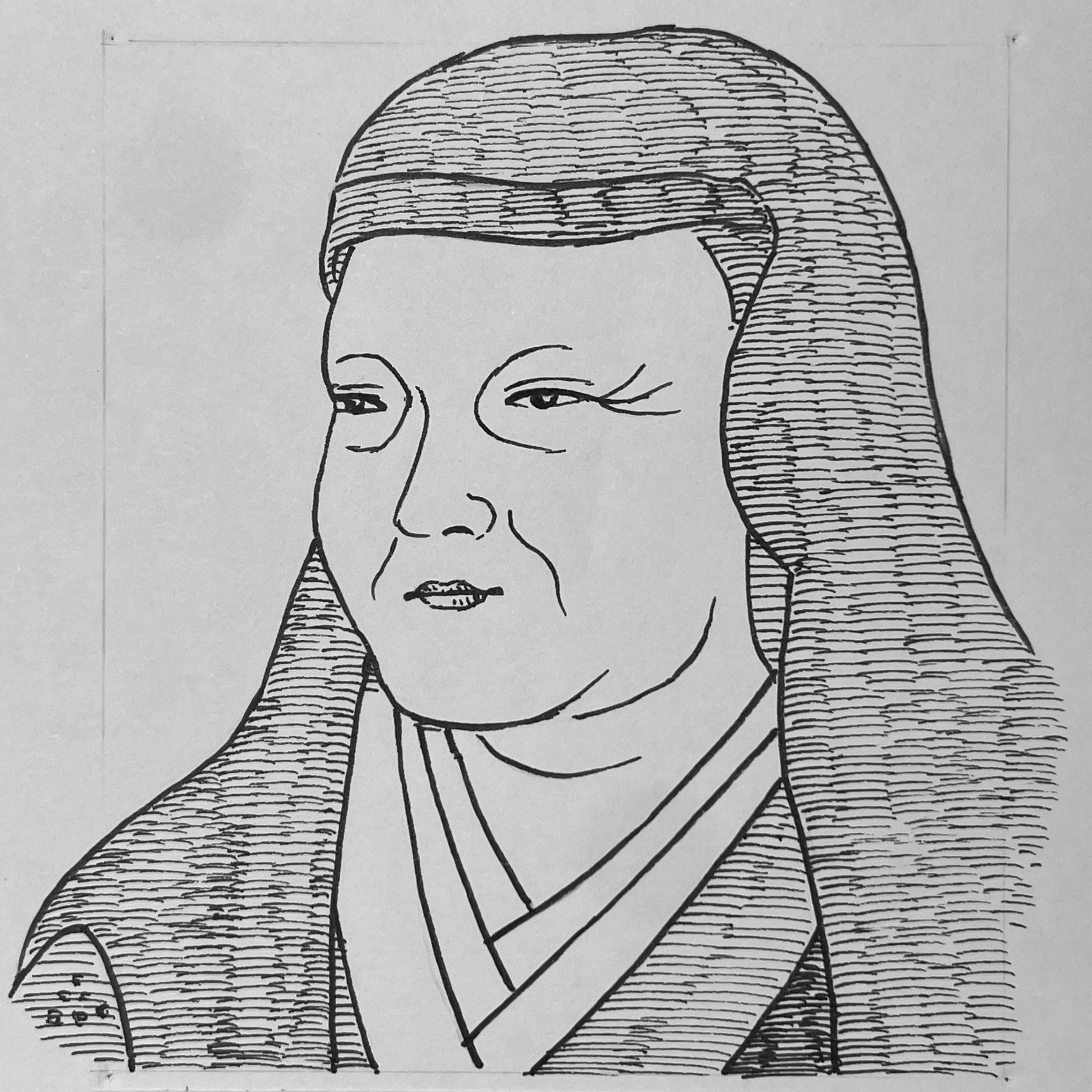 1549?-1624を生きた豊臣秀吉の正室。身分の低かった頃の秀吉と結婚して以来、その生涯を通じて夫を支え続けた。良妻として知られる一方で、その役割は家庭の内助に留まらず、豊臣家の女主君として諸大名の妻たちを統率し、政権の奥深くに強固な人的ネットワークを築き上げた。秀吉の死後、豊臣と徳川の対立が深まる中でも現実を見据えて行動し、徳川家康との関係を良好に保ちながら、政権移行期の混乱を和らげることに努めている。その圧倒的な影響力は、家康からも一目置かれるほどであった。戦場に立つことなく、人と人を結び、組織と組織を繋ぐことで政権の求心力を支え続けたその姿は、まさに「豊臣を繋いだ賢妻」と呼ぶにふさわしいものであった。 いらすとすてーしょんでは、出生地を愛知県、出生年を1549年とさせていただきます。