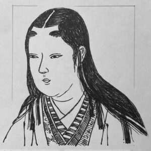 1547?-1583を生きた織田信長の妹。浅井長政の正室として近江へ嫁ぎ、織田家と浅井家を結ぶ政治同盟の要となる。しかし、兄・信長と夫・長政が対立すると、二つの家の狭間で苦難の運命を背負うこととなった。小谷城落城の際には三人の娘を伴って生き延び、のちに柴田勝家に再嫁する。自身が政治の表舞台に立つことはなかったが、そのたおやかな「血脈」は戦国の歴史を大きく動かした。長女・茶々は豊臣秀頼の母となり、次女・初は京極家へ、三女・江は二代将軍・徳川秀忠の正室となる。豊臣、徳川、そして有力大名へと広がったその血筋は、新たな時代への橋渡しとなった。激動の時代に翻弄されながらも、名門の血を次の世代へ紡ぎ続けたその存在は、まさに「血脈を繋ぎし宿命の糸」と呼ぶにふさわしいものであった。 いらすとすてーしょんでは、出生地を愛知県、出生年を1547年とさせていただきます。