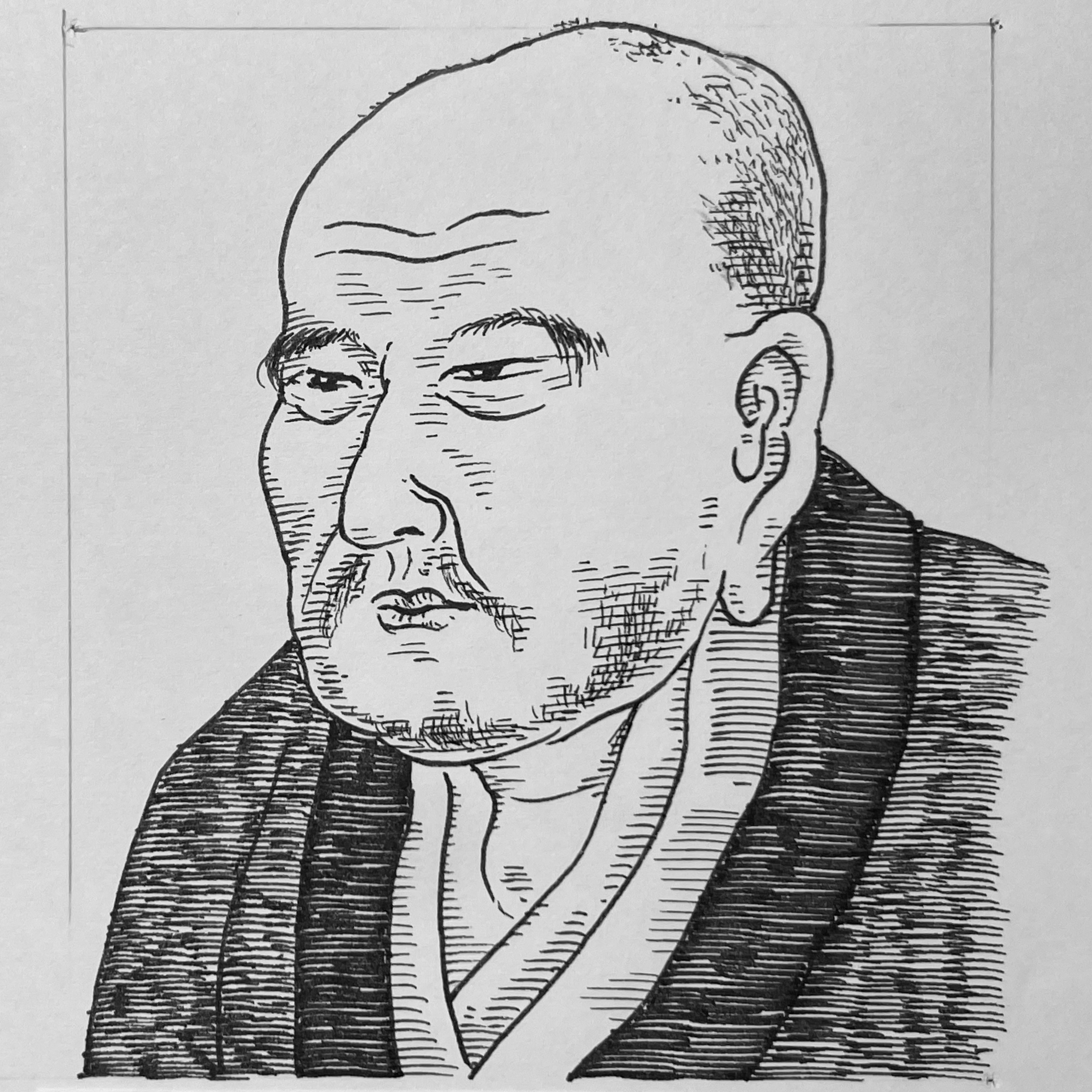 牧野成貞 イラストポートレート