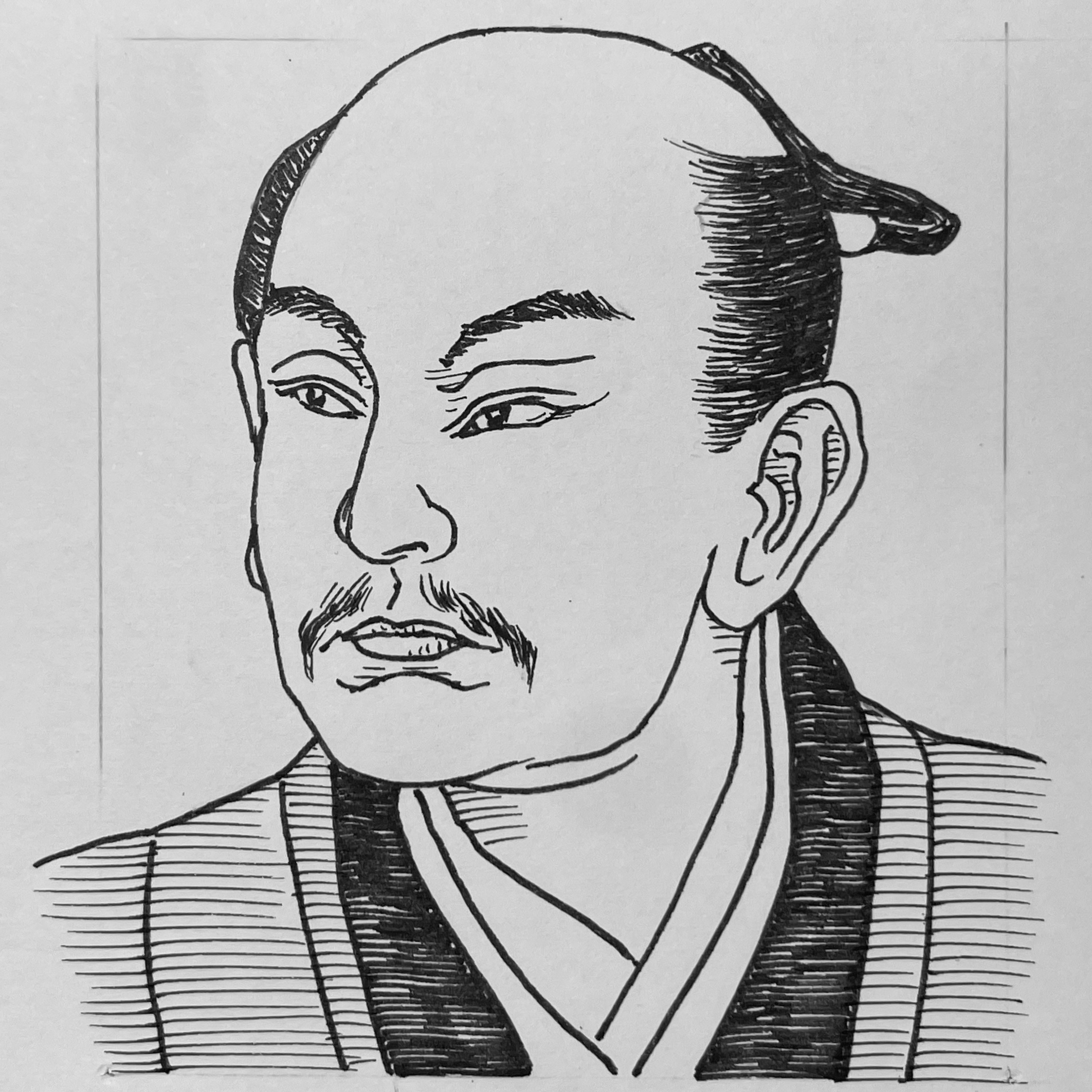松平信綱 イラストポートレート