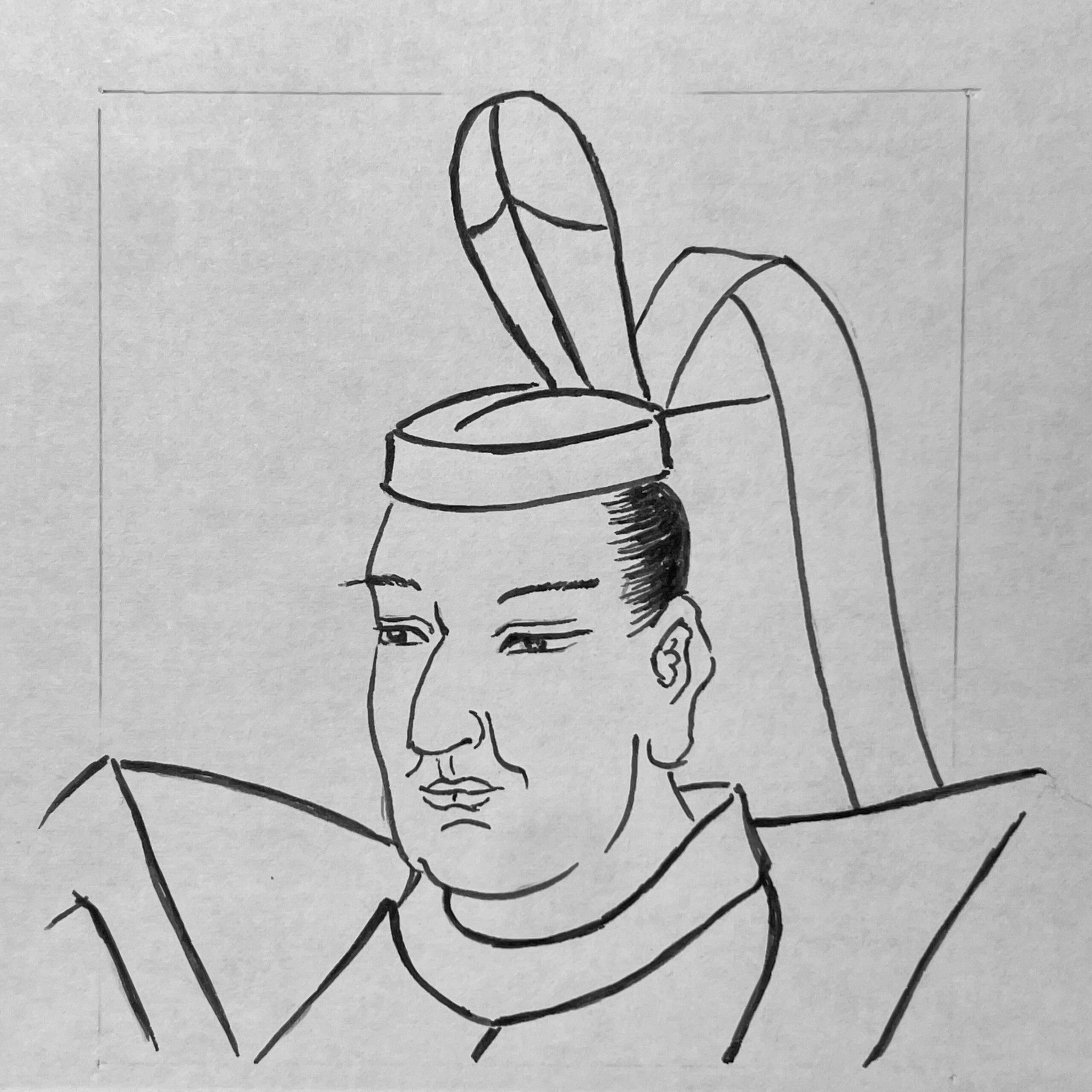 徳川家綱 イラストポートレート