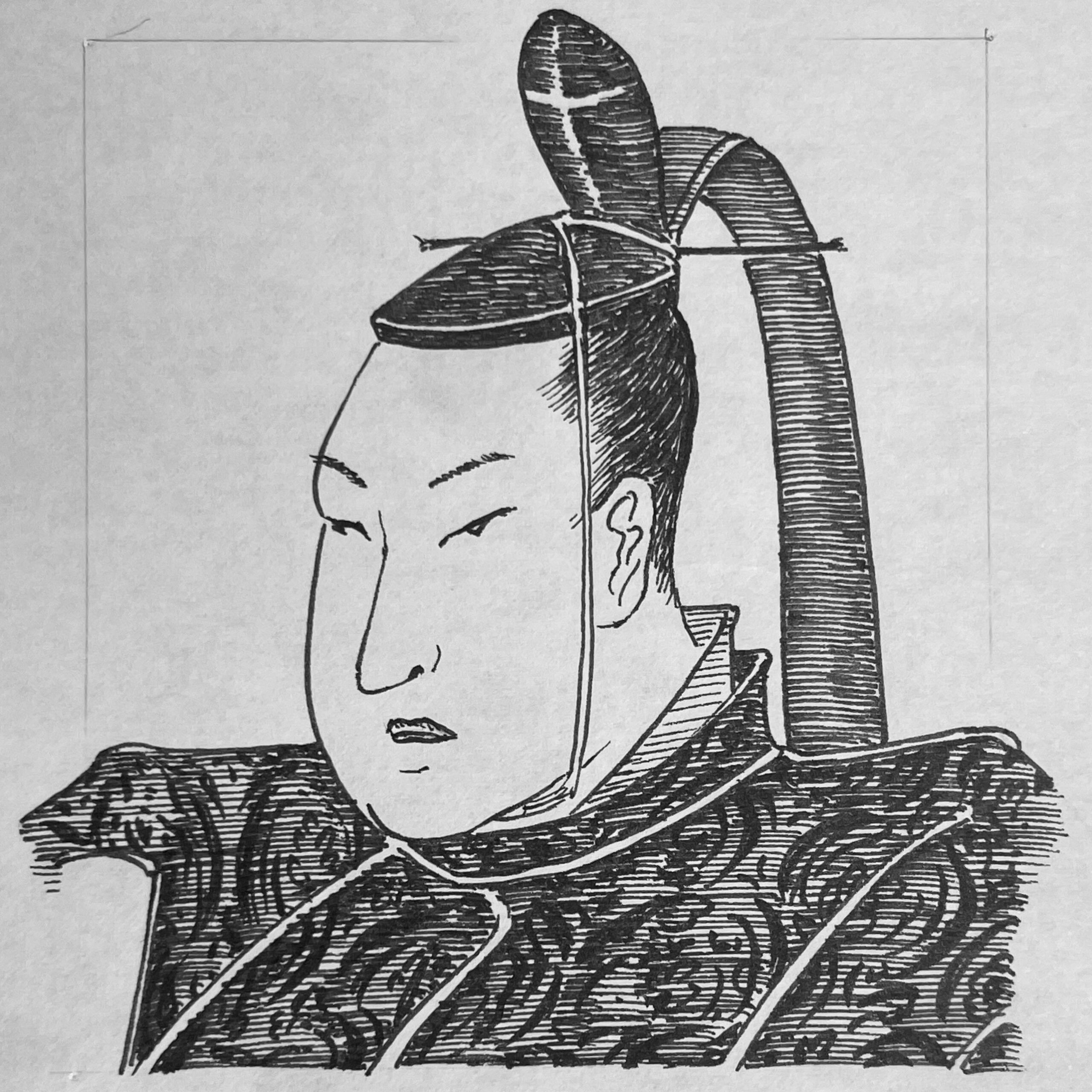 徳川綱吉 イラストポートレート