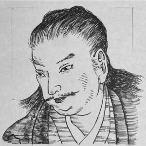 1605?-1651を生きた軍学者。出自には諸説あるが、駿河国由比の紺屋の子として生まれたと伝えられる。江戸へ出て軍学者・楠木不伝に師事し、その跡を継いで「張孔堂」と称する軍学塾を開くと、旗本や諸藩士など数千人ともいわれる門弟を集める人気を博した。1651年、三代将軍・徳川家光が死去し、幼い家綱が四代将軍に就くと、正雪は浪人たちを率いて駿府城や久能山を奪取し、江戸でも放火や要人襲撃を行う反乱計画を企てる。しかし挙兵直前に計画が露見し、駿府へ逃れた正雪は捕り方に囲まれる中、自ら命を絶った。この由井正雪の乱（慶安事件）は、相次ぐ大名改易によって増加した浪人たちの不満を背景としていたとされる。事件そのものは未遂に終わったものの、幕府に浪人問題の深刻さを認識させる契機となり、後の末期養子の禁の緩和などにも影響を与えたと考えられている。泰平の世の裏に潜んでいた不満と矛盾を白日のもとにさらしたその生涯は、まさに「泰平の影に反旗を翻す」軍学者であった。いらすとすてーしょんでは、出生地を静岡県、出生年を1605年とさせていただきます。