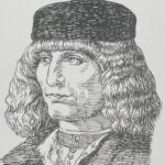 1455-1508を生きたイタリア出身の画家はミラノを中心として活躍したルネサンス期の画家であり、サンフランチェスコグランデ教会（ミラノ）礼拝堂祭壇画へ「岩窟の聖母（現在ロンドンナショナルギャラリー所蔵）」の絵を描いたレオナルドダヴィンチと協力した作品とされています。ダビンチはこの「岩窟の聖母」を2枚製作しておりもう一方はルーブル美術館に所蔵されています。 今回いらすとすてーしょんでは、アンブロジオが晩年に残した「若い男の肖像」を彼のイラストポートレートとして紹介させていただきます（私見）。