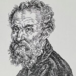 1475-1564を生きたイタリア出身の芸術家は彫刻を主業とし「ピエタ」「ダヴィデ像」を20代で製作。そして西洋美術史史上最も大きな影響を与えたとされるフレスコ画「システィーナ礼拝堂天井画」と同礼拝堂「最後の審判」の2点を描く。建築家としてもその才能を発揮した。