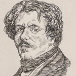 フランス出身 1798-1863 新古典主義≒ナポレオン政権下の中、王政復古から市民革命時代を生き、ロマン主義として数々の作品を残したドラクロワ。その人の感情を前面に描いた代表作「La Liberté guidant le peuple」をフランス7月革命を記念して同年1830年に完成させる。 1798-1863を生きたフランス出身の画家