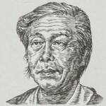高山辰雄 Tatsuo Takayama 大分県出身 1912-2007 東京美術学校(現東京藝術大学)を卒業制作「砂丘」で首席、その後迷える筆はポール・ゴーガンの伝記に出会い画壇の地位を踏み固めた日本画家。 1912-2007を生きた東京美術学校(現東京藝術大学)を首席で卒業、その後迷える筆はポール・ゴーガンの伝記に出会い画壇の地位を踏み固めた日本画家
