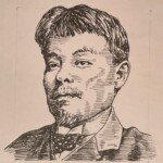 末広鉄腸 Tetchō Suehiro 愛媛県出身 1849-1896 ジャーナリストであり政治家は自由民権を信条として執筆活動にあたるも当時の条例により2度の禁獄を経験、板垣退助率いる自由党へ入党、自由新聞の社説をした。その後1890(明治23)年の第1回衆議院選挙に愛媛県より出馬当選し政治家としての人生を歩む。また政治小説を通じて写実文学者としても活躍した。 1849-1896を生きたジャーナリストであり政治家は自由民権を信条として執筆活動にあたるも当時の条例により2度の禁獄を経験、板垣退助率いる自由党へ入党、自由新聞の社説をした。その後1890(明治23)年の第1回衆議院選挙に愛媛県より出馬当選し政治家としての人生を歩む。また政治小説を通じて写実文学者としても活躍した。